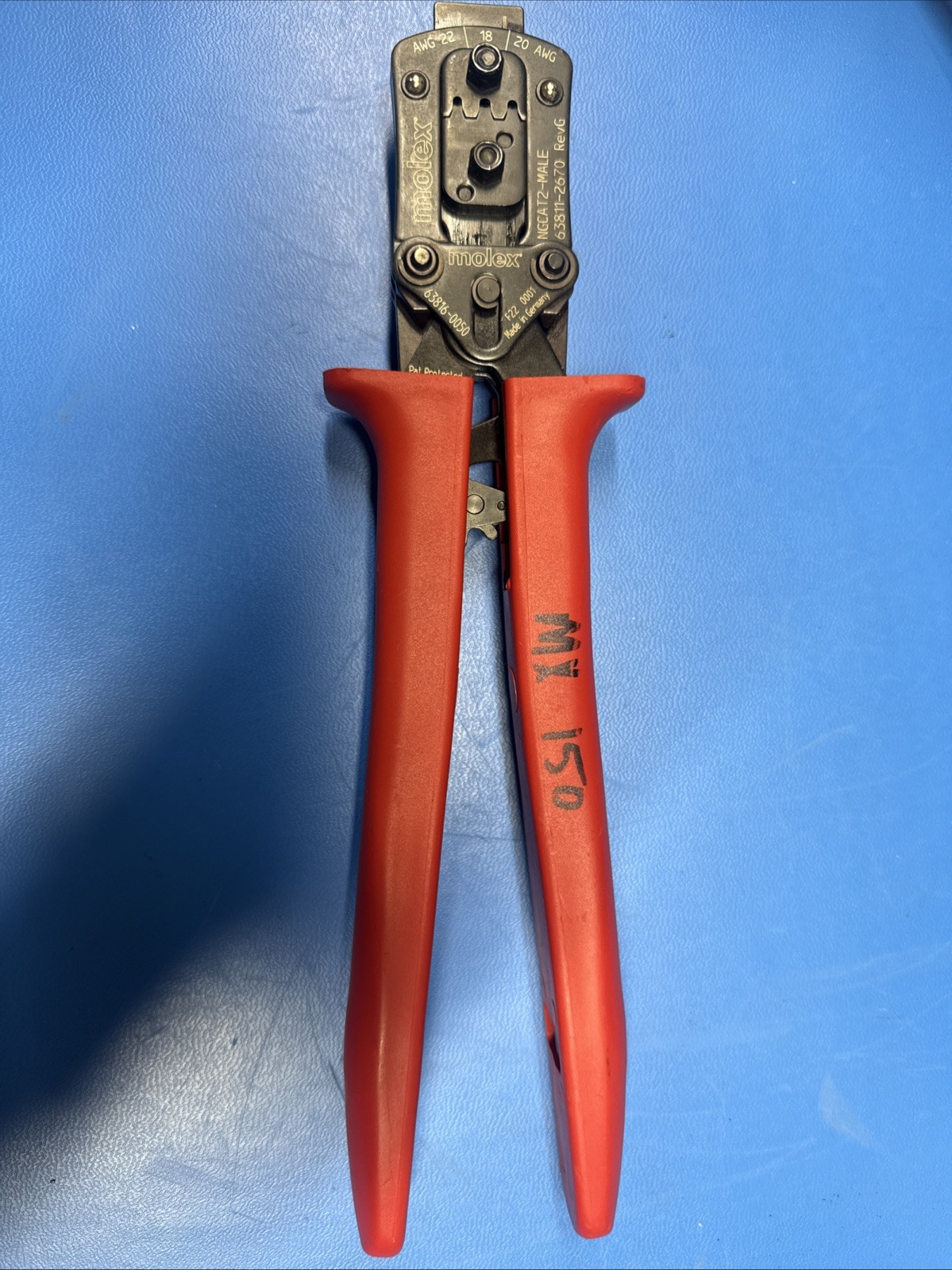 MOLEX 63816-0050 Crimper 22/18/20 AWG Hand Crimp Tool 63811-2670 RevG MX150