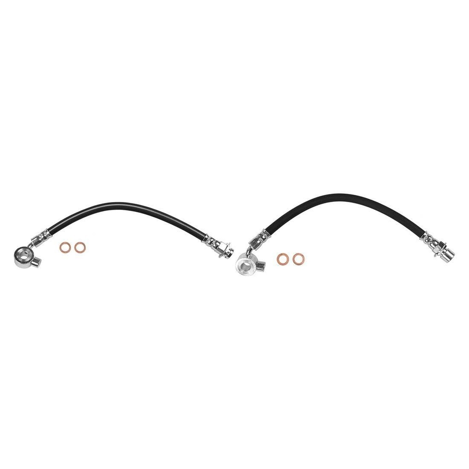 Brake Lines Hoses – Front Brake Line Kit Replacement Brake Hose Front 2PCS fo…