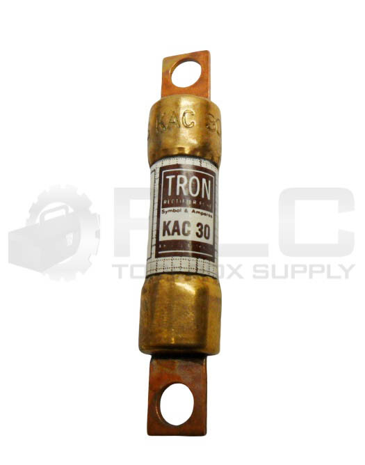 NEW BOX OF 10 BUSSMANN KAC30 TRON RECTIFIER FUSE 30A 600V *READ*