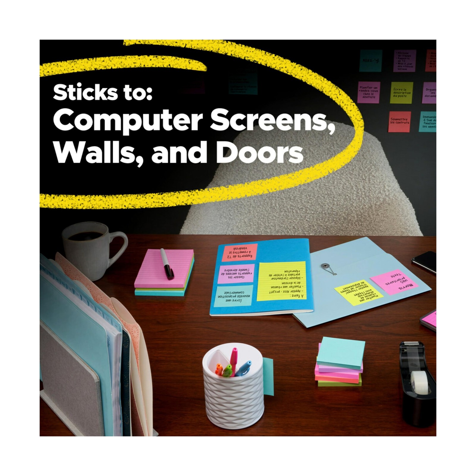 Post-it Super Sticky Notes, Pack of 8 Cabinet Packs, 192 Sticky Note Pads Tot…