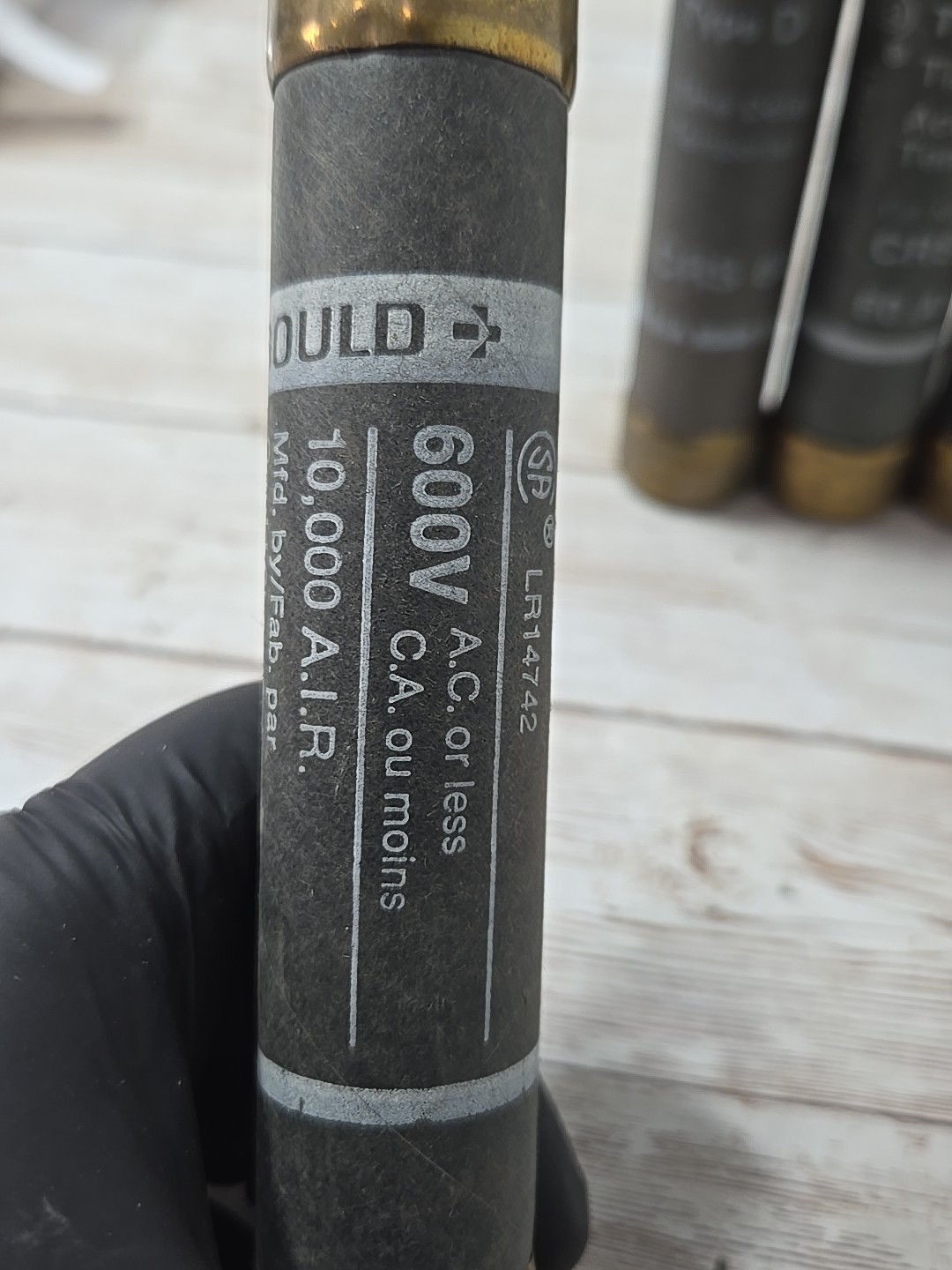 GOULD CRS 60 TYPE D TIME DELAY FUSE 60AMPS 600V lot of 4