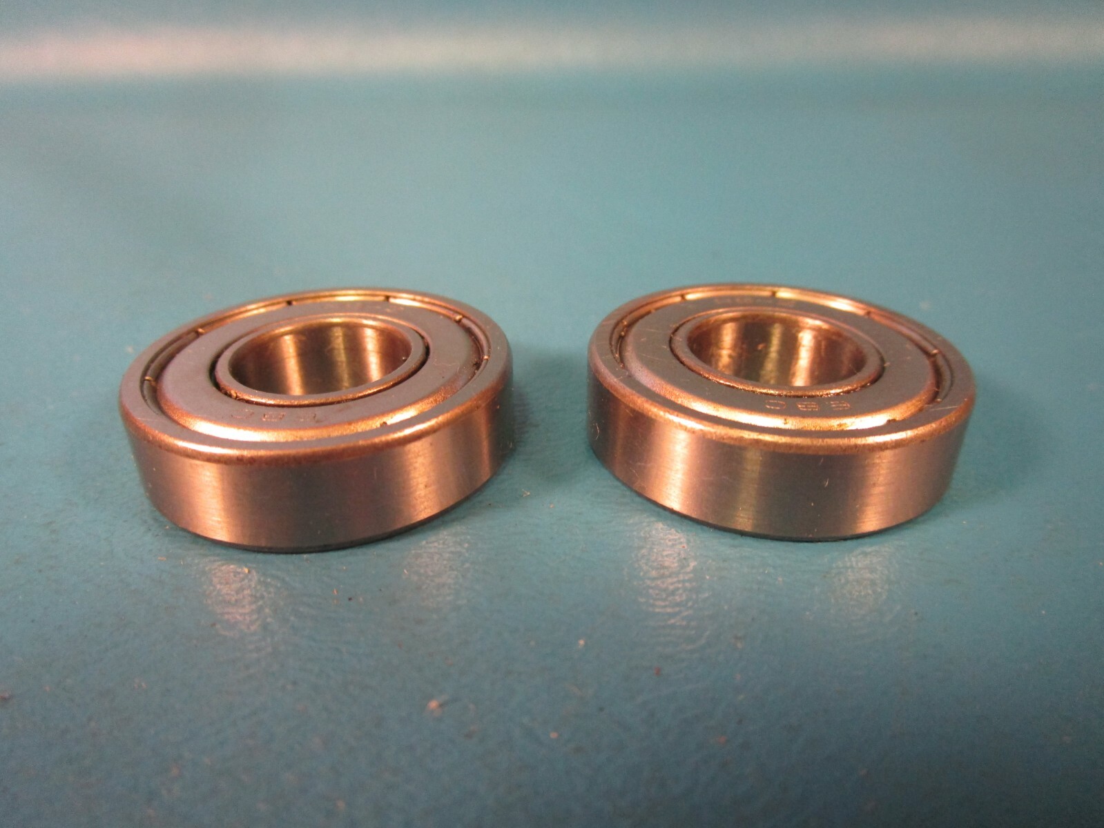 LOT OF 2 EBC R8 2Z, Single Row Radial Bearing, Double Shielded (SKF, NTN, NSK)