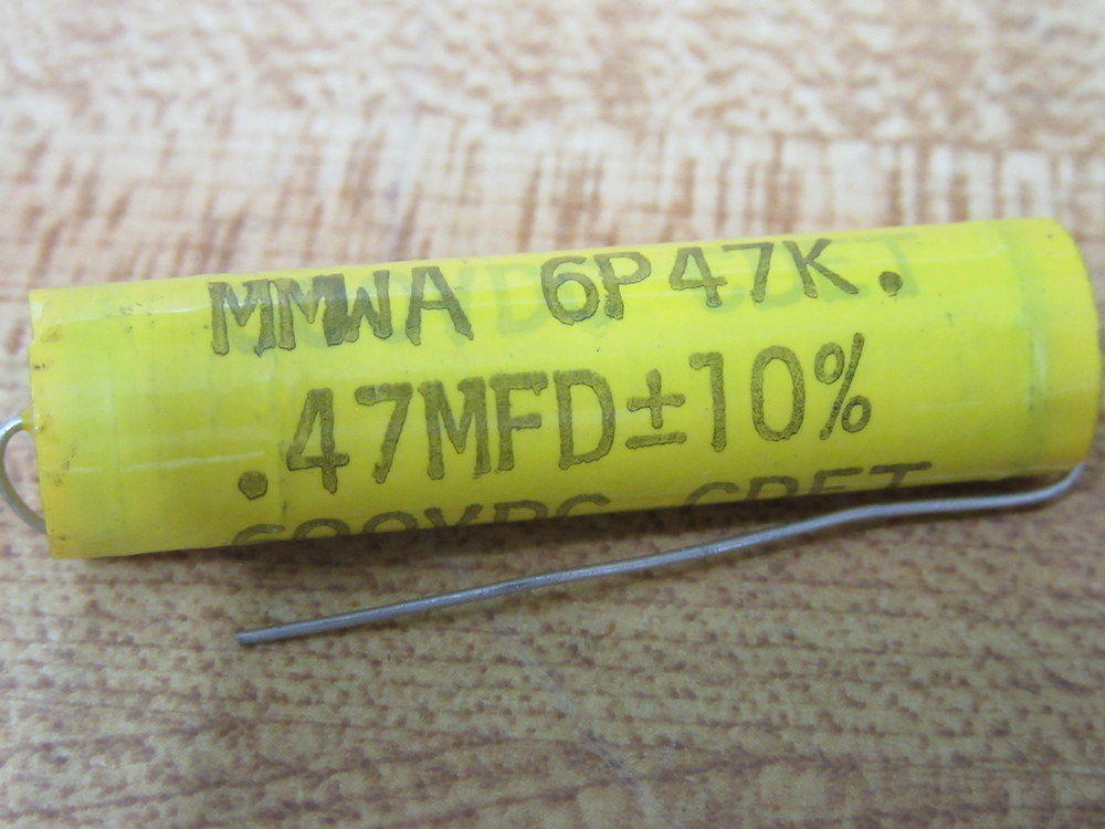 Cornell Dubilier MMWA-6P47K Capacitor .47MFD 600DC Yellow (Pack of 5)