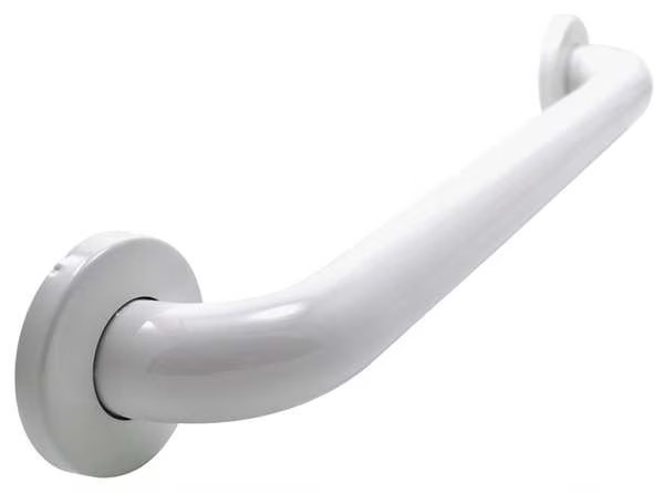 Wingits WGB6YS24WH Polyester Painted Grab Bar, 24″ L, Stainless Steel,