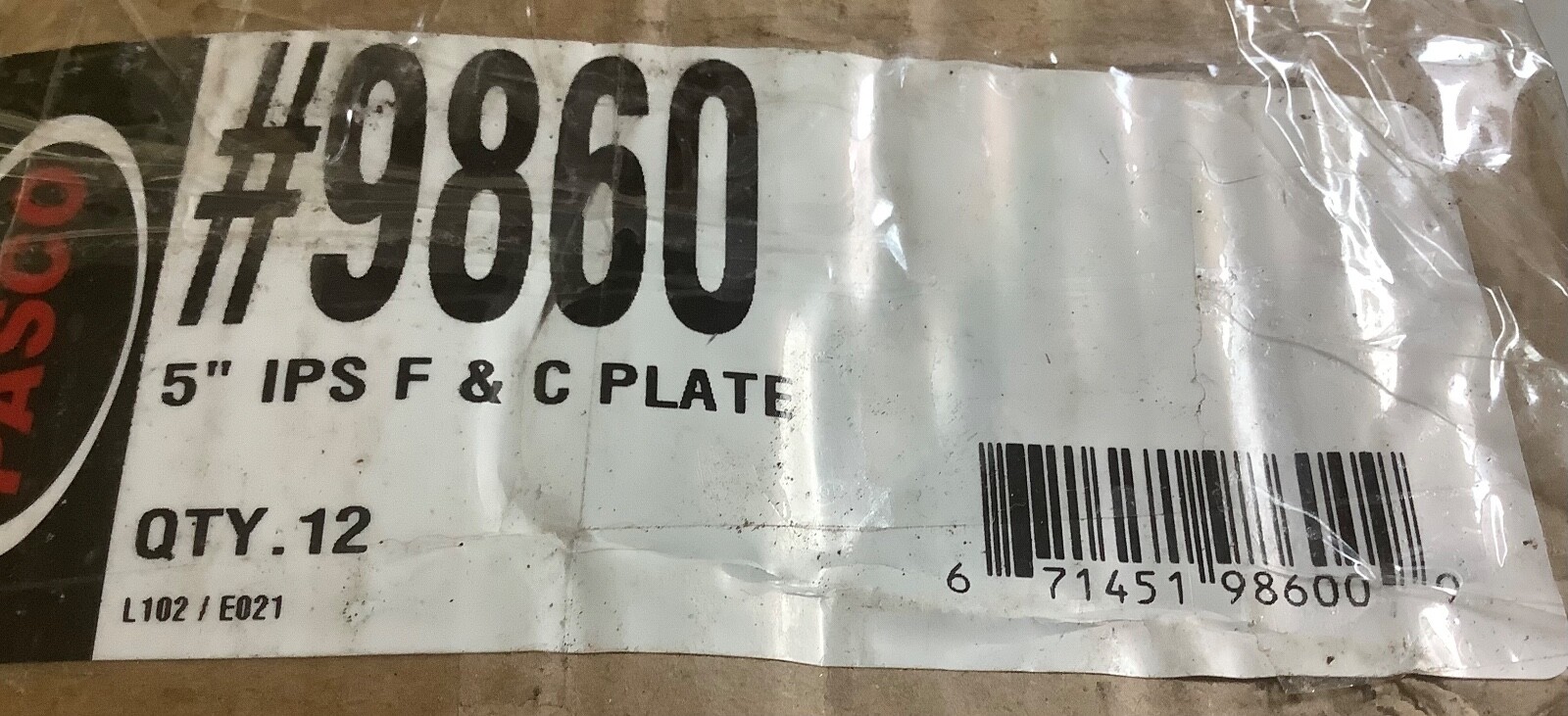 pasco # 9860 Floor and Ceiling Plate 5″ IPS new Split Chrome Finish 16 gauge