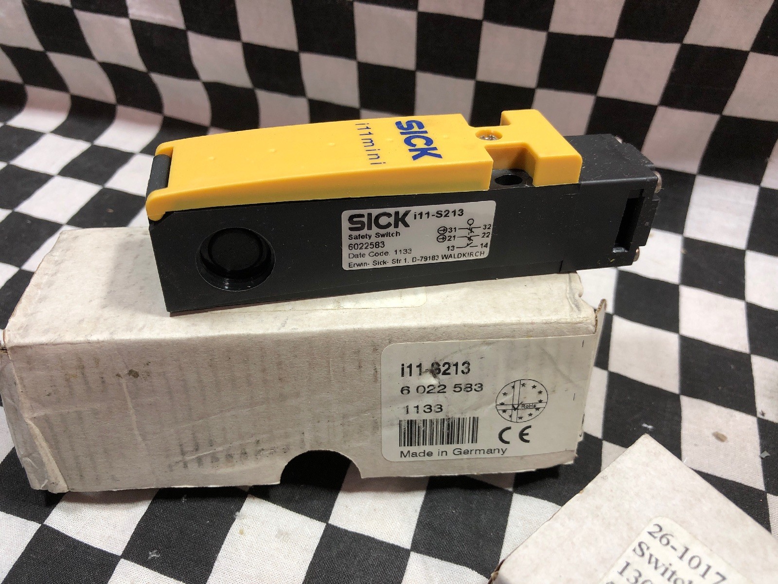 Lot Of 3 SICK I11-S213, SICK I11S213, Safety Switch, ShipDameDay#1646BQ
