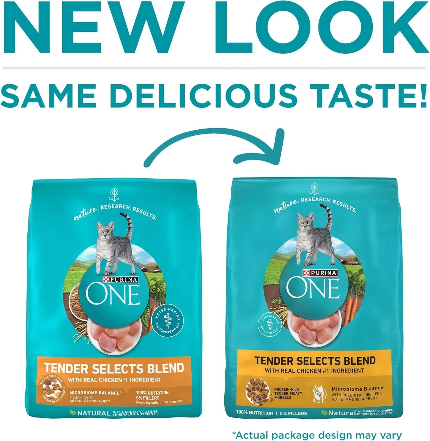 Purina ONE Tender SelecPurina ONE Tenderts Natural Dry Cat Food – Chicken, 22 Lb