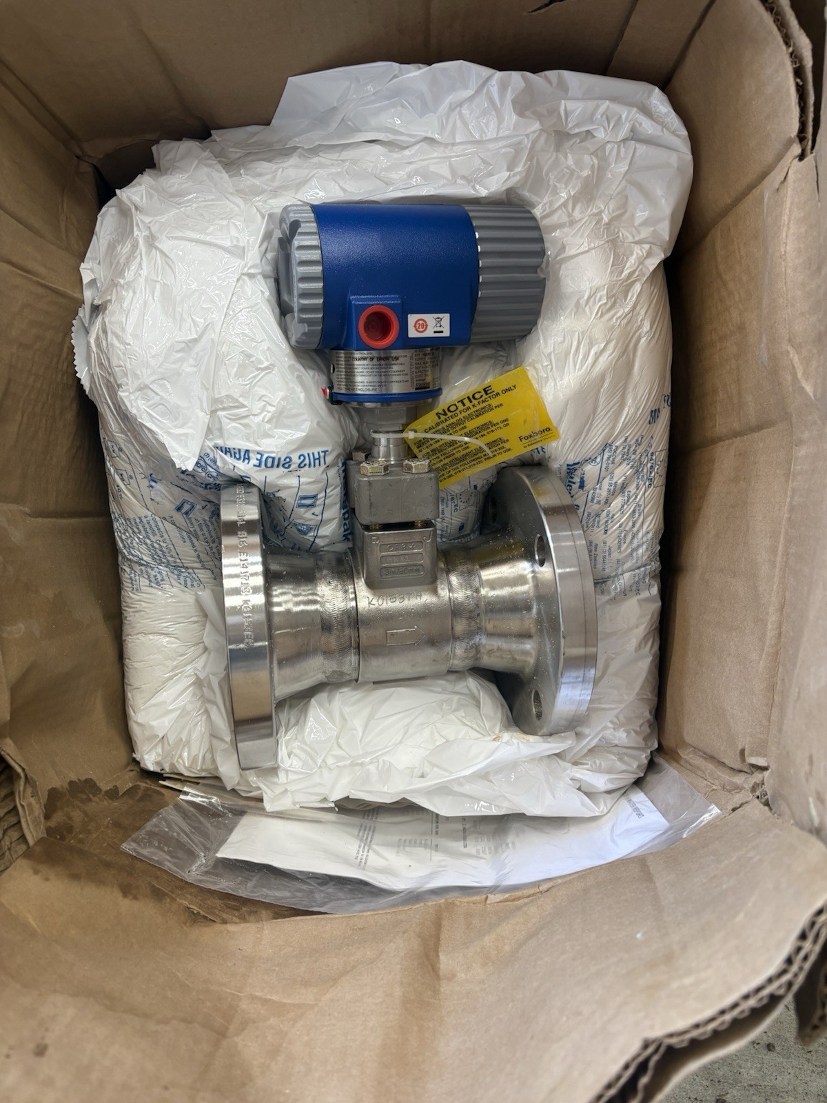 ⚡FOXBORO 84F VORTEX FLOW METER 3″ CL150 RF SS PESSCO 84F-T03R1SRTJK