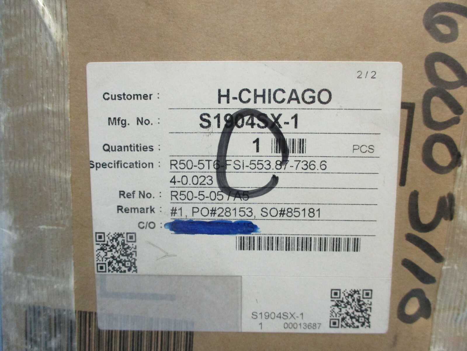 Hiwin Ball Screw S1904SX-1 Factory Sealed