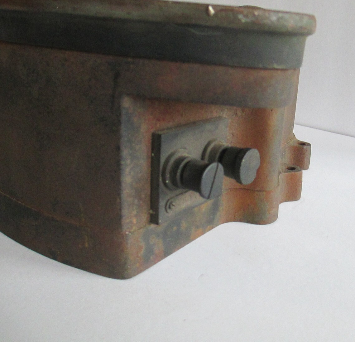 Antique Brass Plated GENERAL ELECTRIC Amp Thompson Astatic Meter , 9.5″ C59
