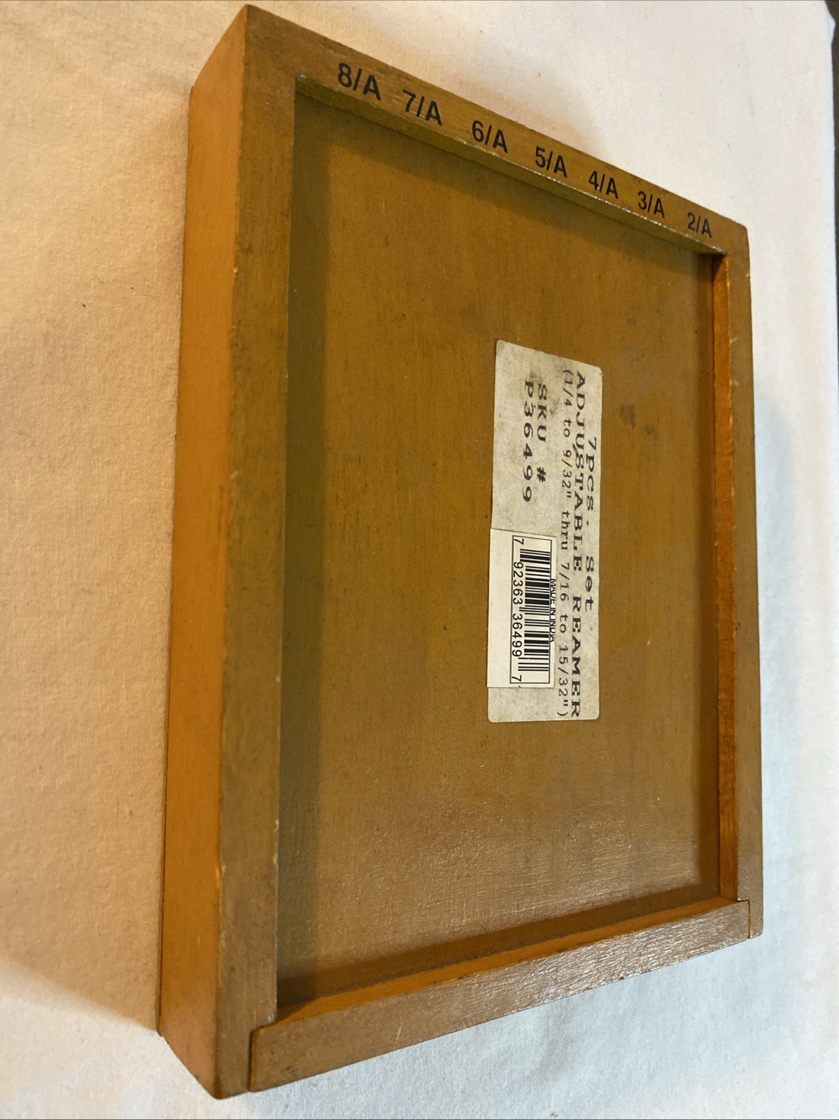 7 Pcs Adjustable Hand Reamer Set 8/A To 2/A Wooden Case (1/4″ – 15/32”), $28.