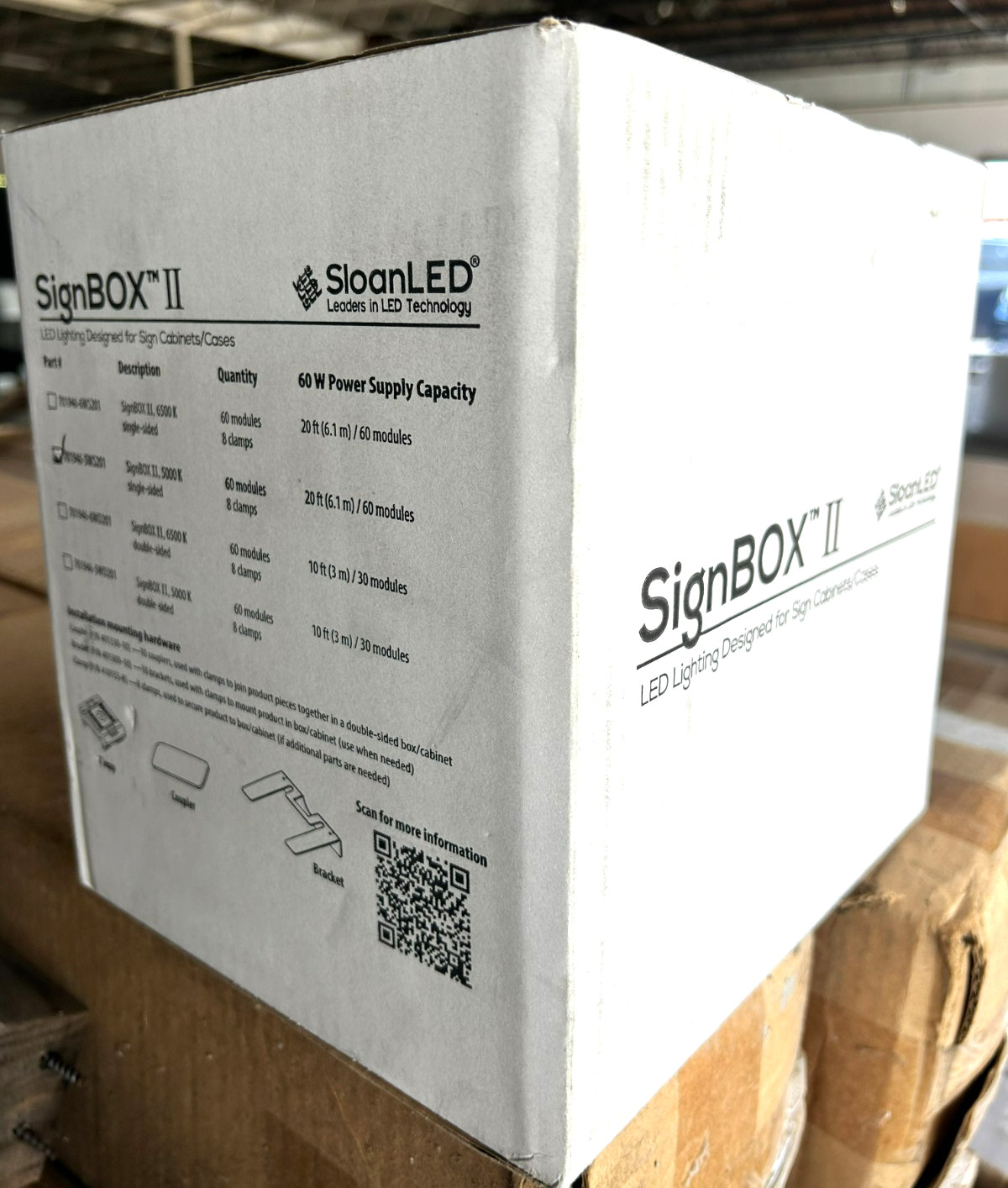 Sloan LED SignBOX II New Complete Kit Double-sided 6500K SignRayz PRO SignBOX3