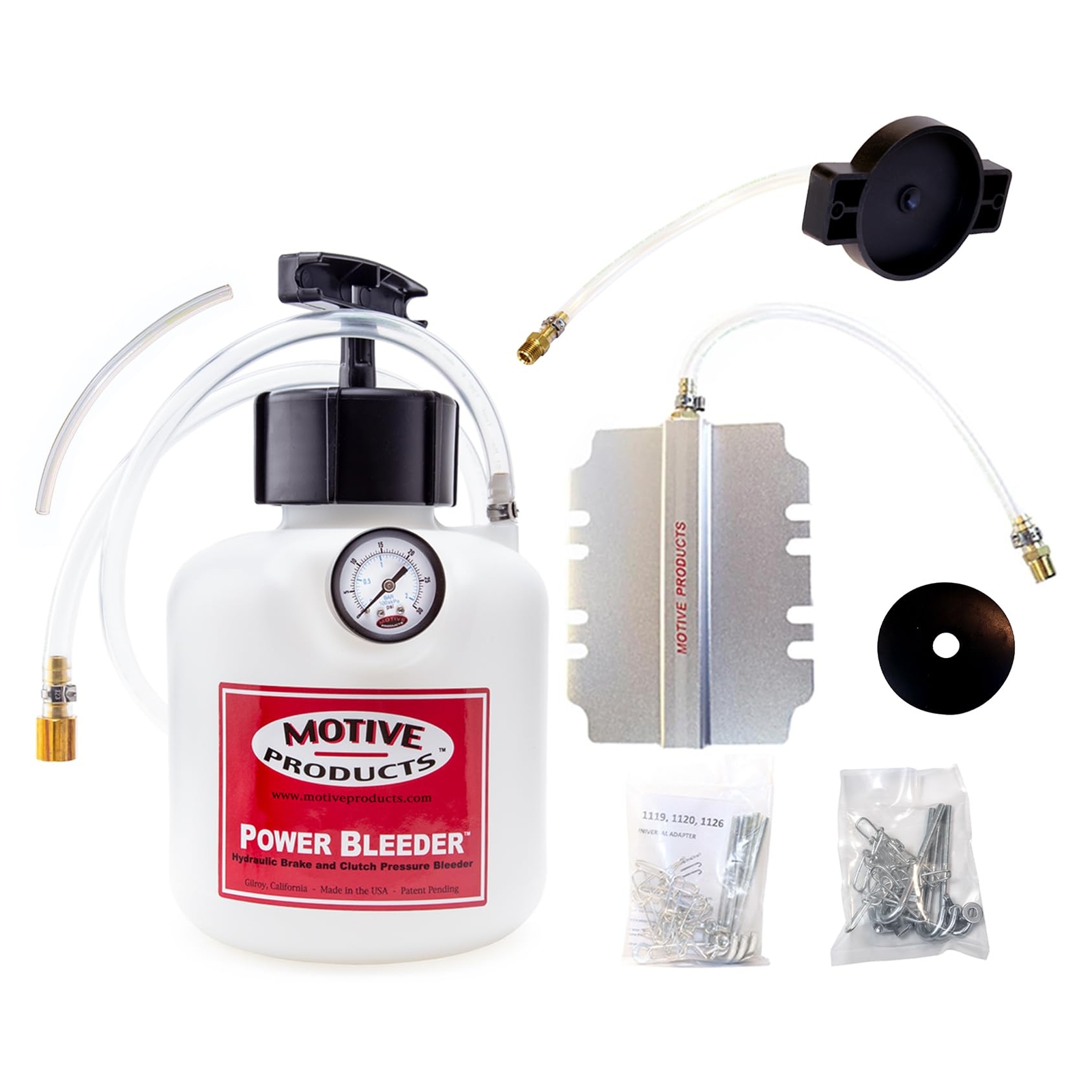 Motive Products 0254 ustom Power Bleeder 2-Quart Tank with Hose and Adapters,