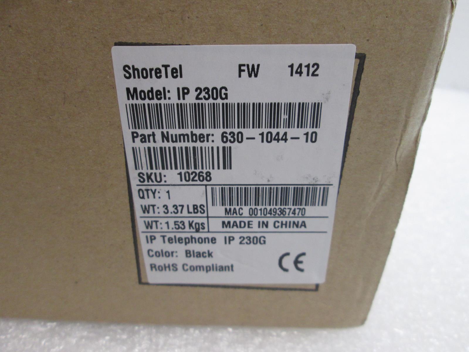 SHORTEL IP 230G BUSINESS PHONE 630-1044-10