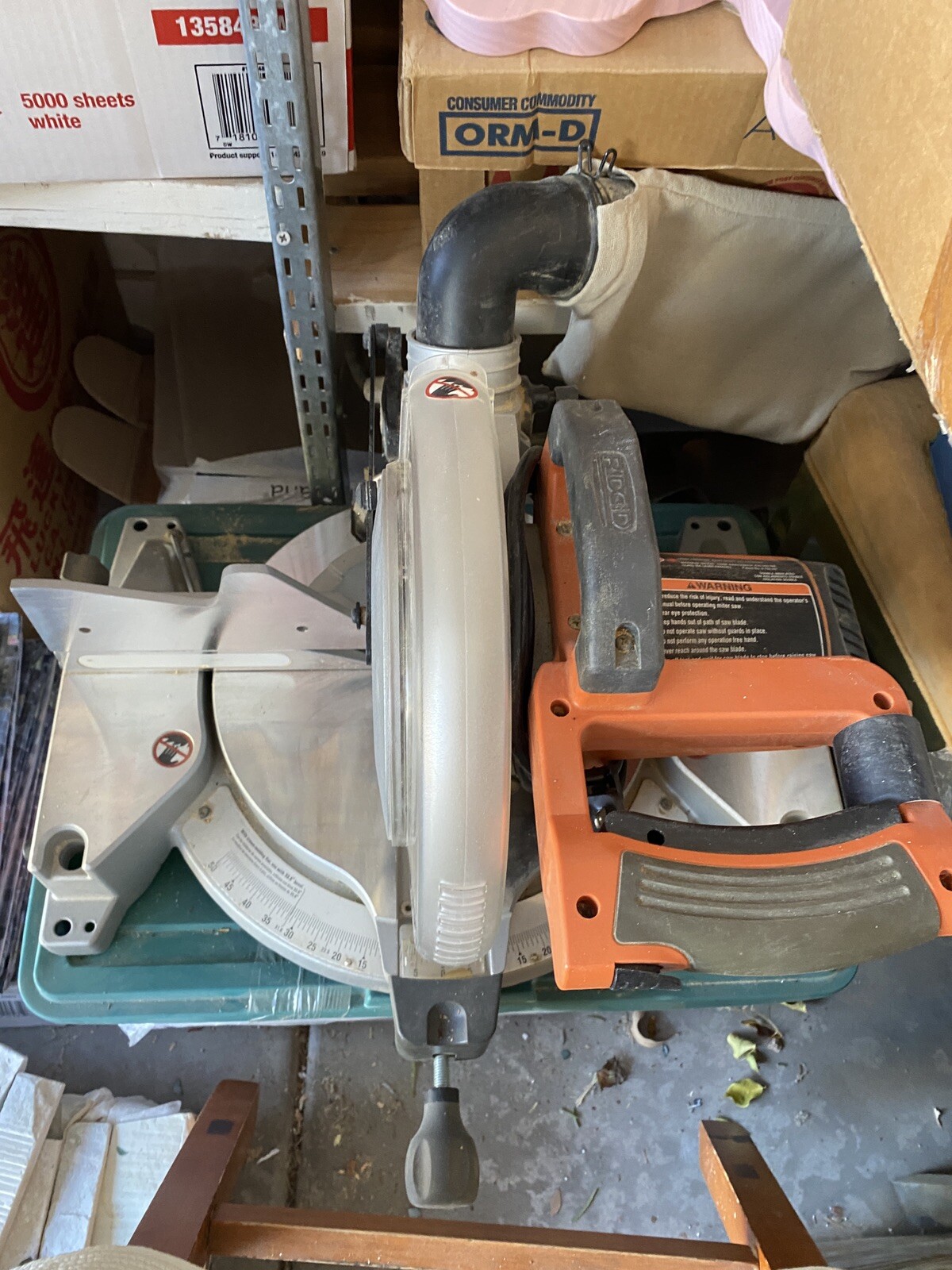 RIDGID 10″ COMPOUND MITERSAW MS1065LZA 120V AC 15 AMPS CUTTING TOOL HOME PROJECT
