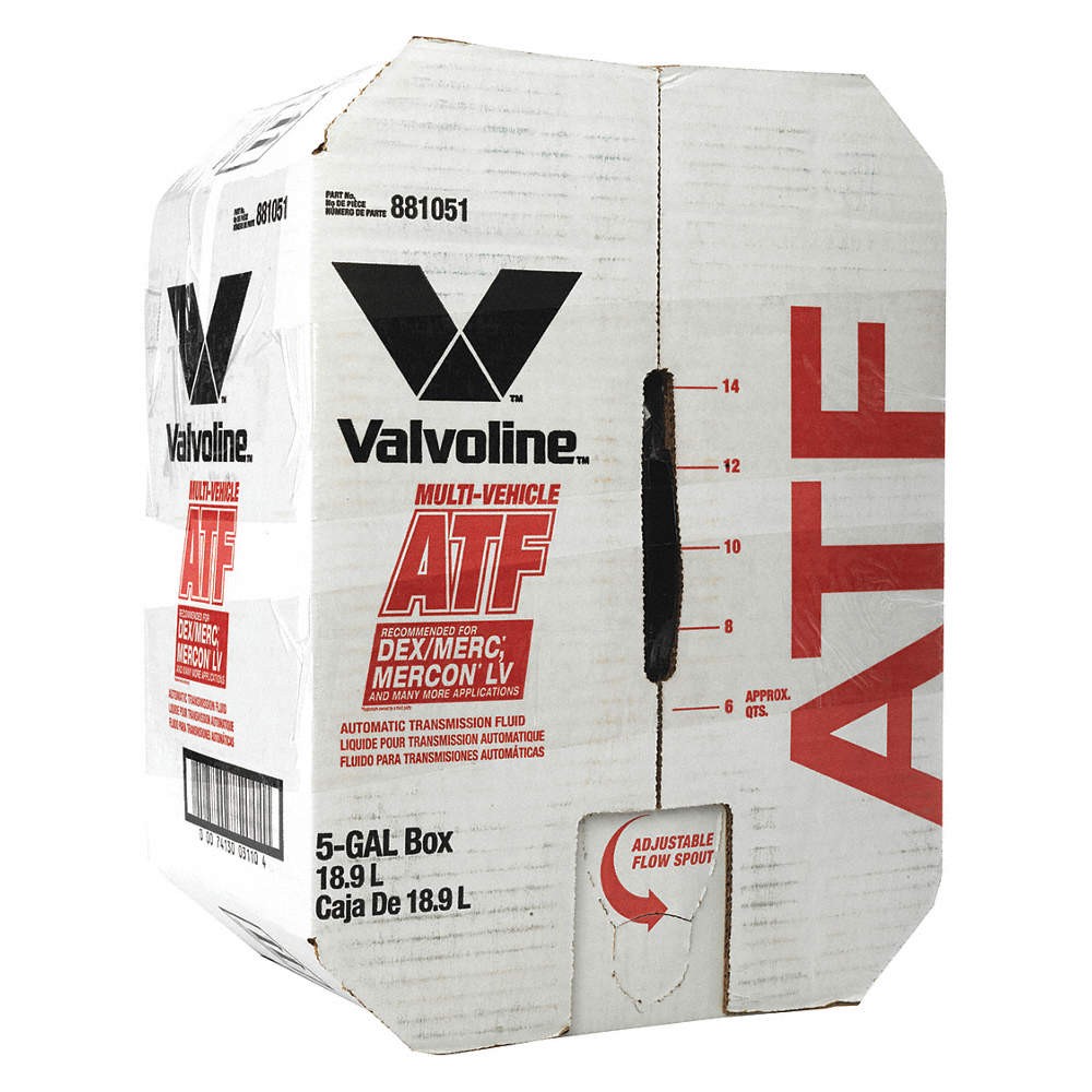VALVOLINE 881051 Automatic Transmission Fluid,5 gal. Size 453C11