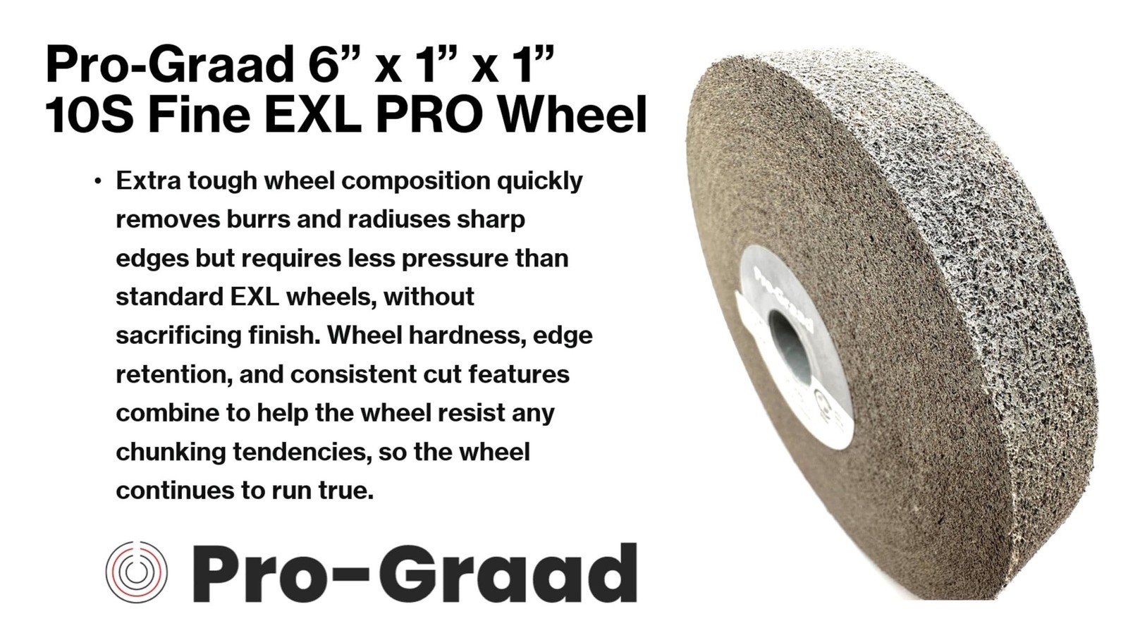 Pro-Graad 10S Fine EXL PRO Convolute Deburring Wheel – Metal Deburring,…