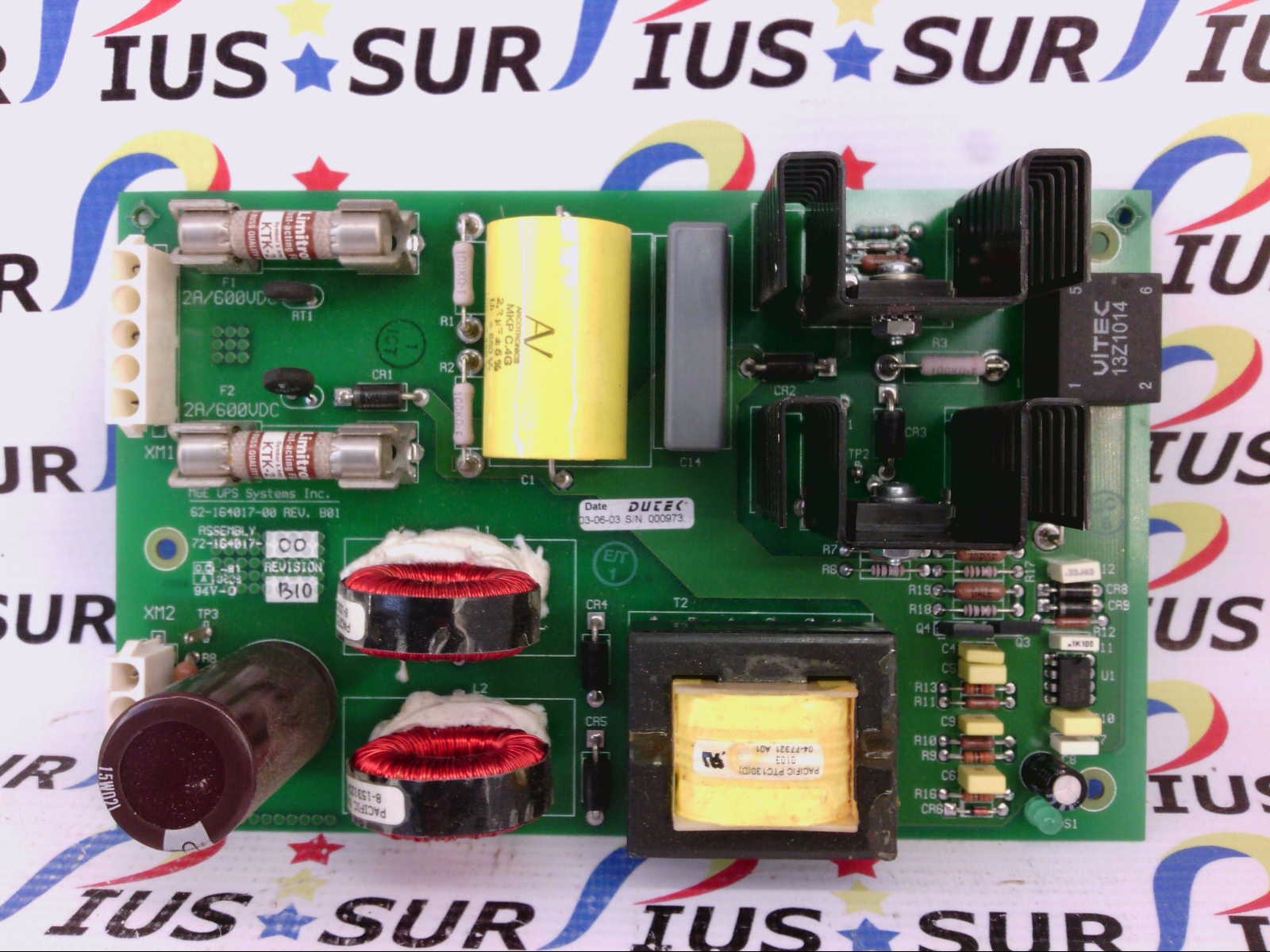 USSP MGE UPS Systems 62-164017-00 Rev. B01 Assembly 72-164017-00 B10