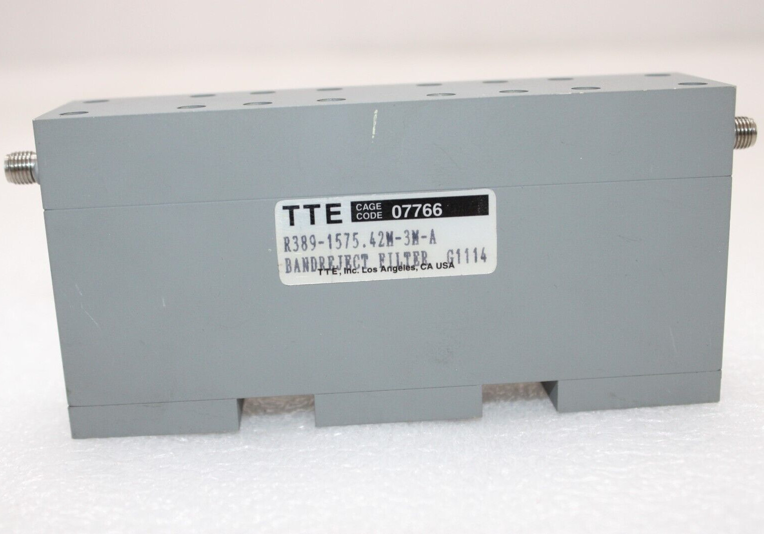 TTE R389-1575.42M-3M-A BAND REJECT FILTER for SPIRENT TAS5048