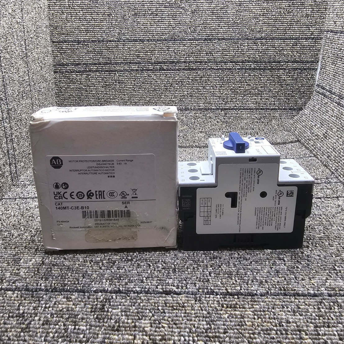 Allen Bradley 140MT-C3E-B10: Motor Protection Circuit Breaker Series A