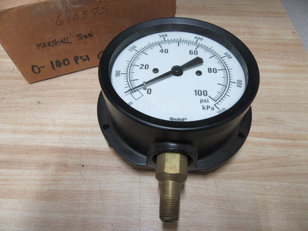Marshall Town G10375 Gauge Range 0-100 PSI 0-700 kPa