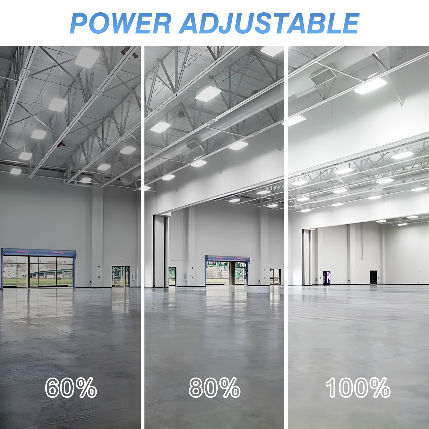 400W LED Linear High Bay Light Warehouse Shop Garage Fixture 4.5/5/5700K CCT