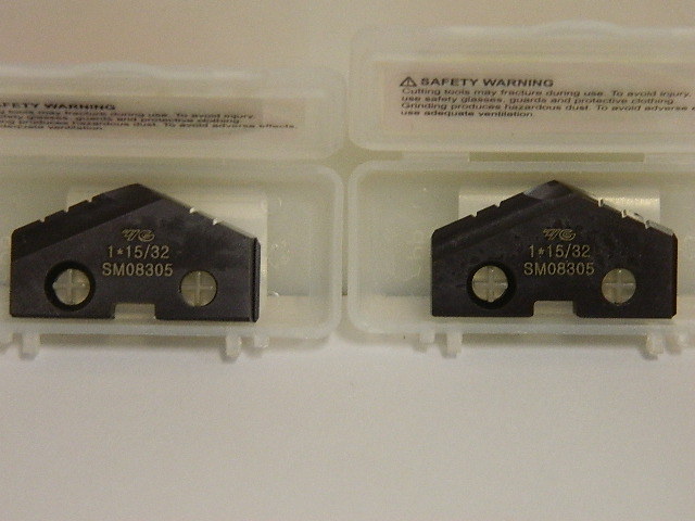 YG-1 Drill Inserts 1-15/32″ x 1/4″ HSS TiAlN Qty. 2 SM08305