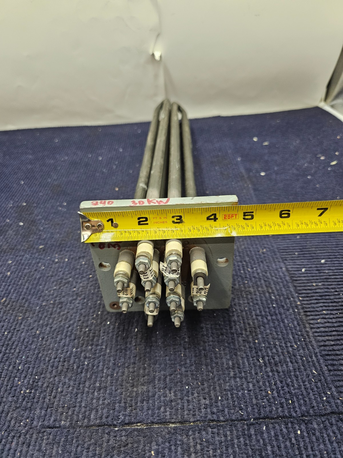 WATLOW 7-29-79-2 0537 3PH Immersion Heater 240V 30KW 19″ Length