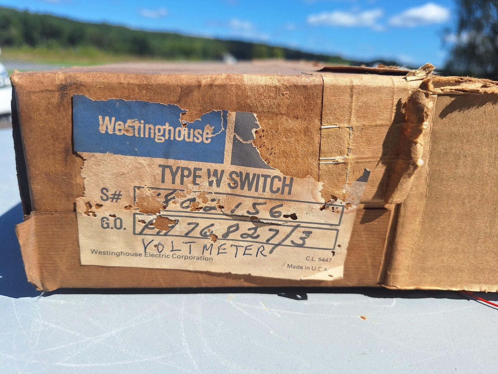 WESTINGHOUSE/ELECTROSWITCH 1802 156 TYPE W CONTROL SWITCH VOLTMETER 1802156