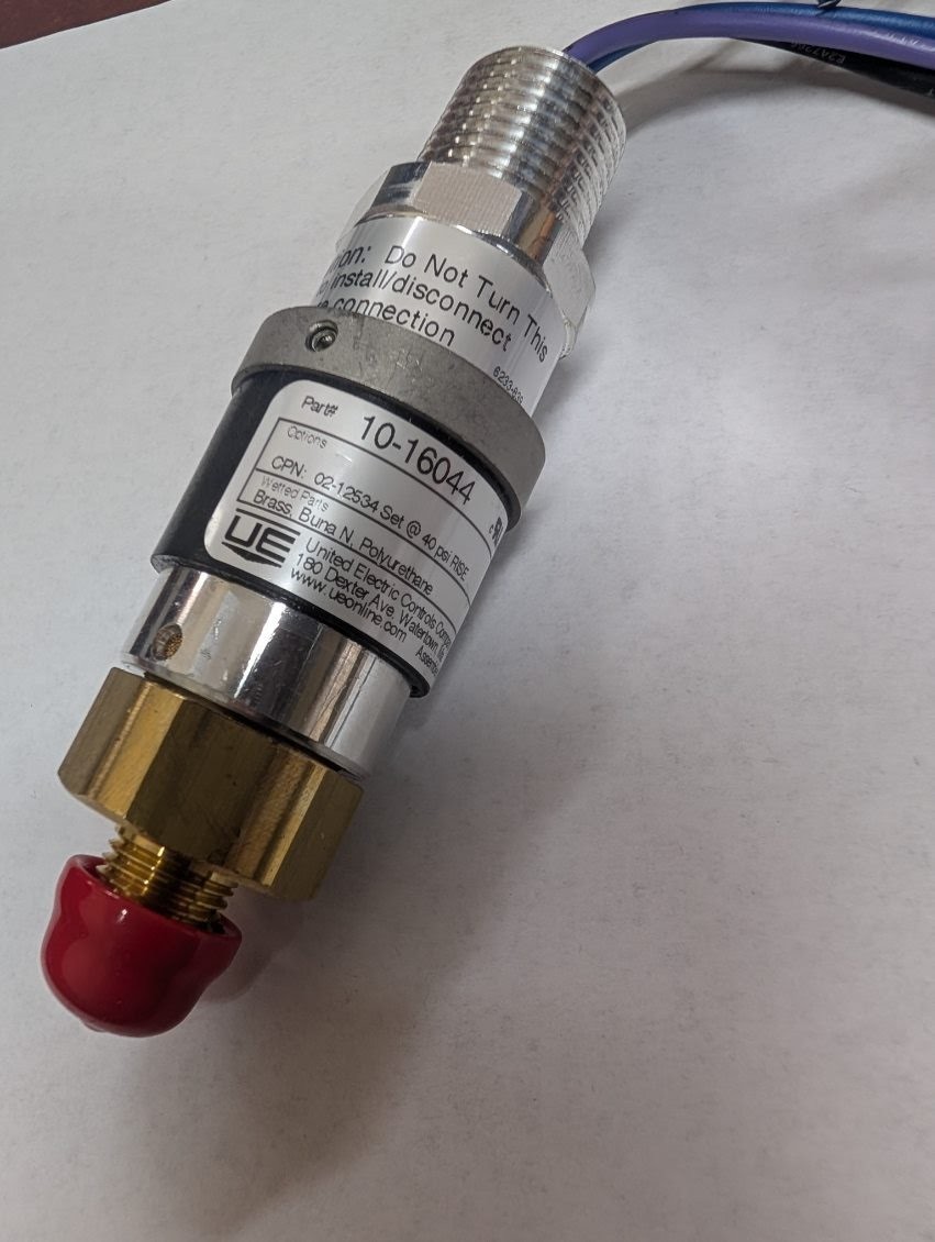 Fike United Electric Controls 10-16044 Discharge Pressure Switch 10-15