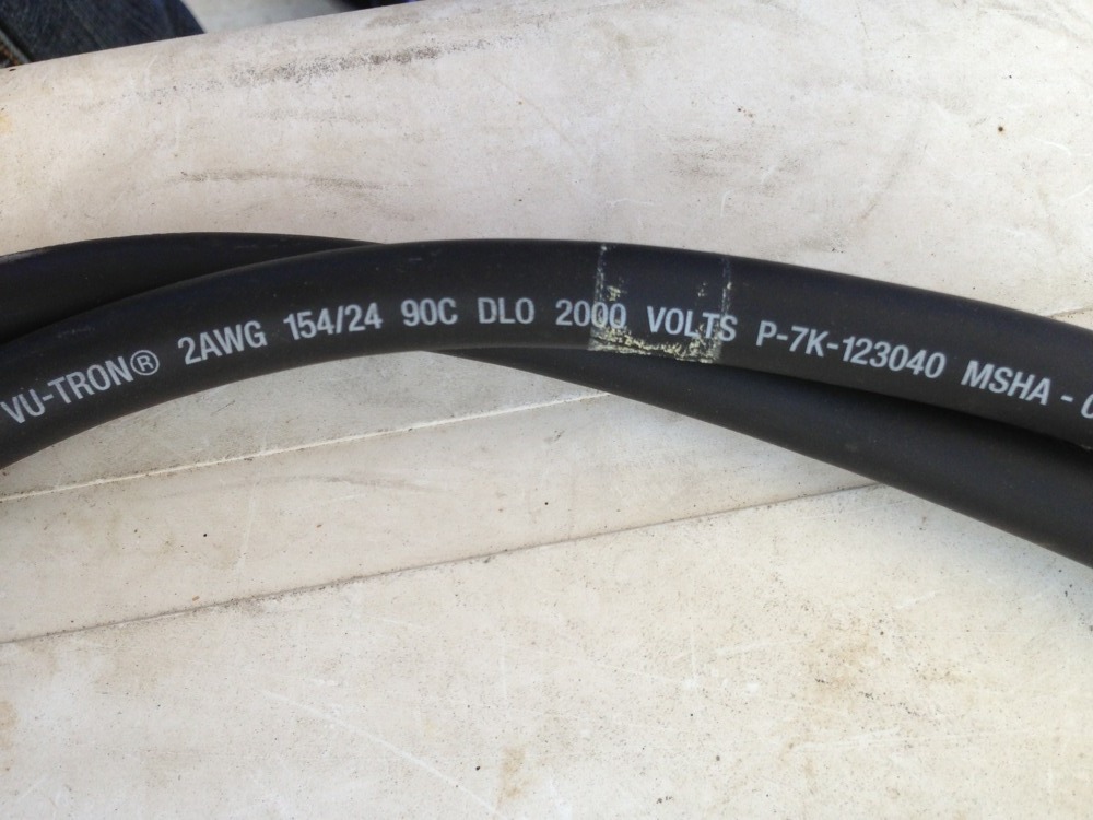 Cable Premade With Lug Ends Stranded Tinned Copper Wire 2 AWG Lot Of 2, 24″ Legh