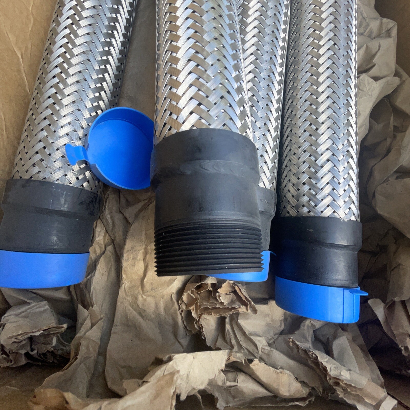 KADANT JOHNSON FH-SS-150-12 1.5 By 12 Inch Flexible Braided Stainless Steel Hose