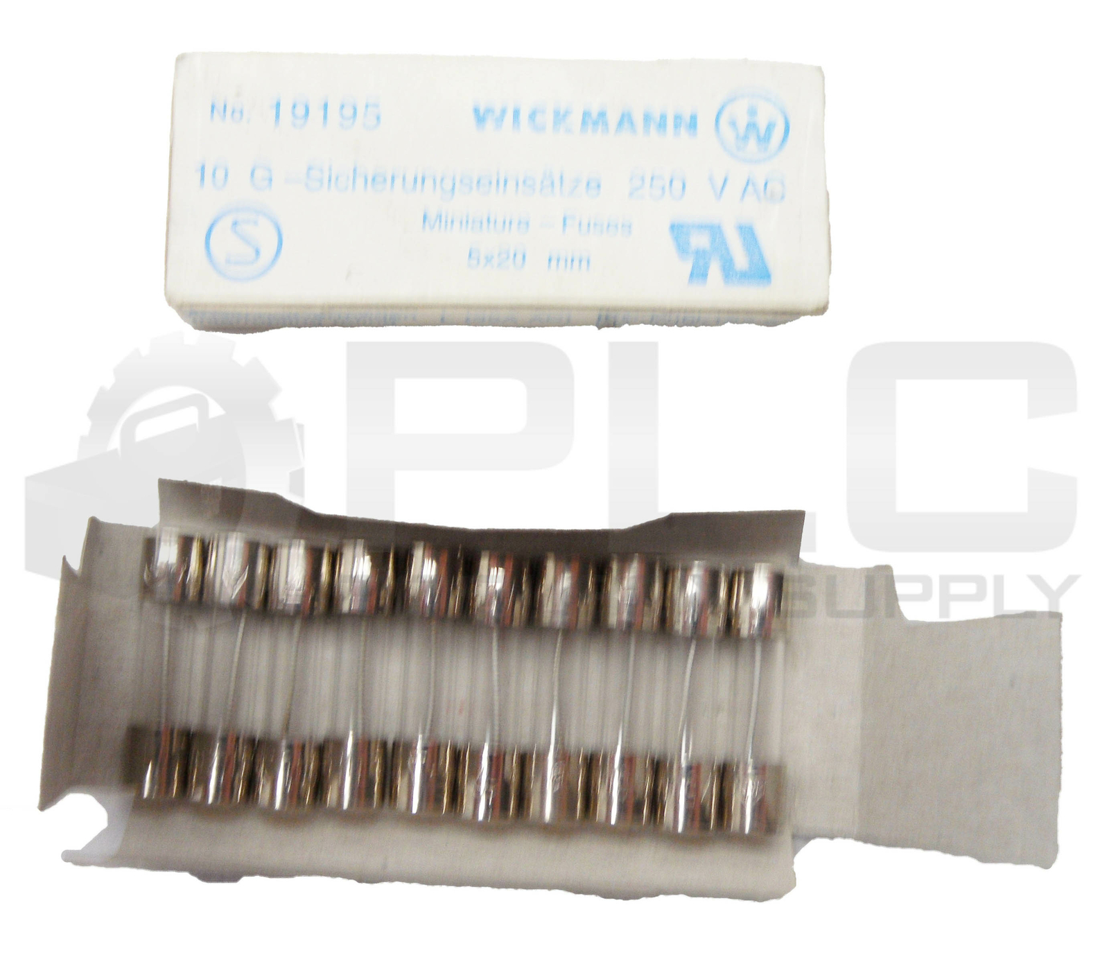 LOT OF 2 PACKS OF 10 NEW WICKMANN 19195 MINIATURE FUSES 250VAC 5x20MM (20 TOTAL)