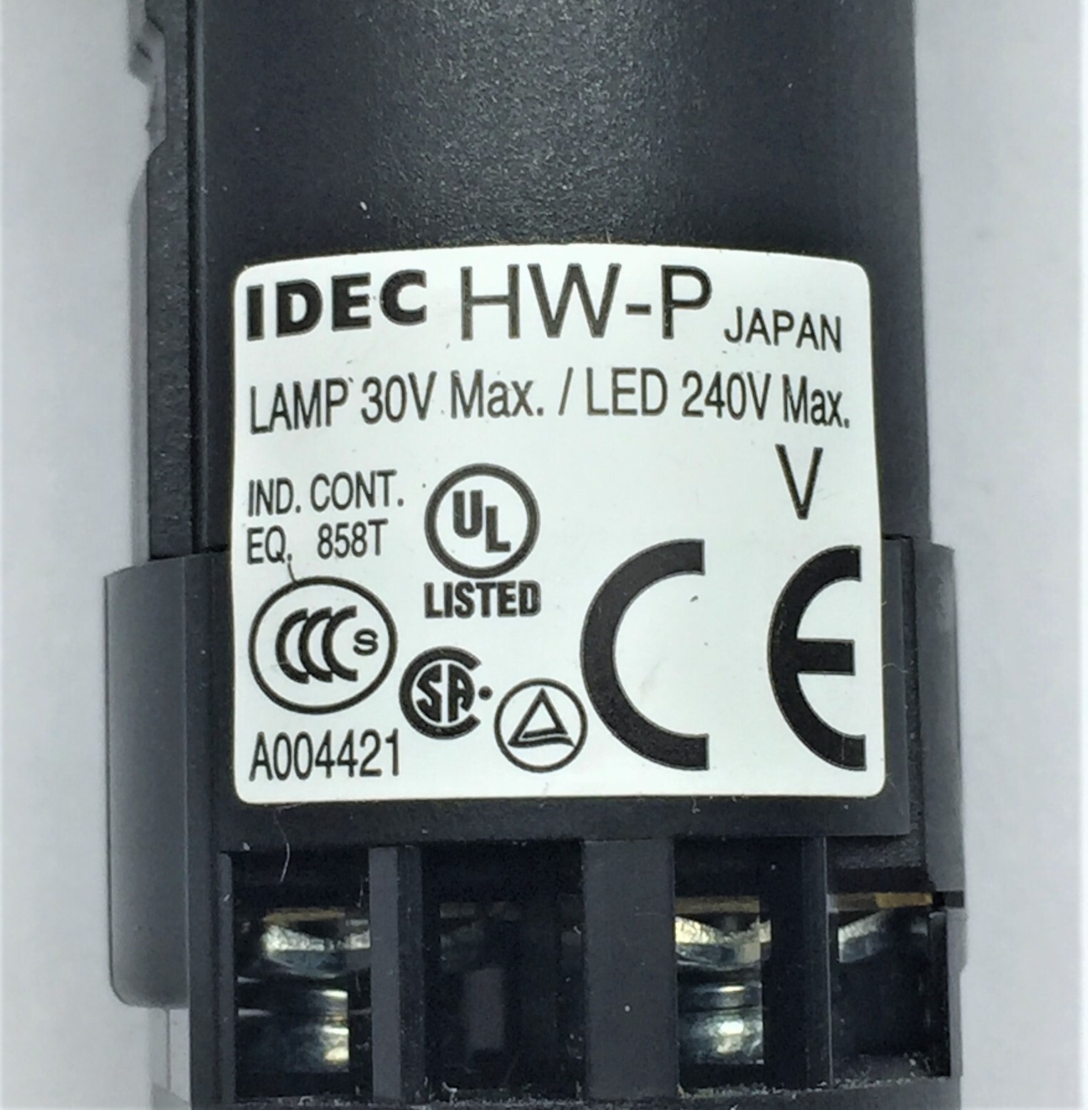 IDEC HW/P Panel Mount Indicator Light Flush Amber Lamp 30V LED 240V x4