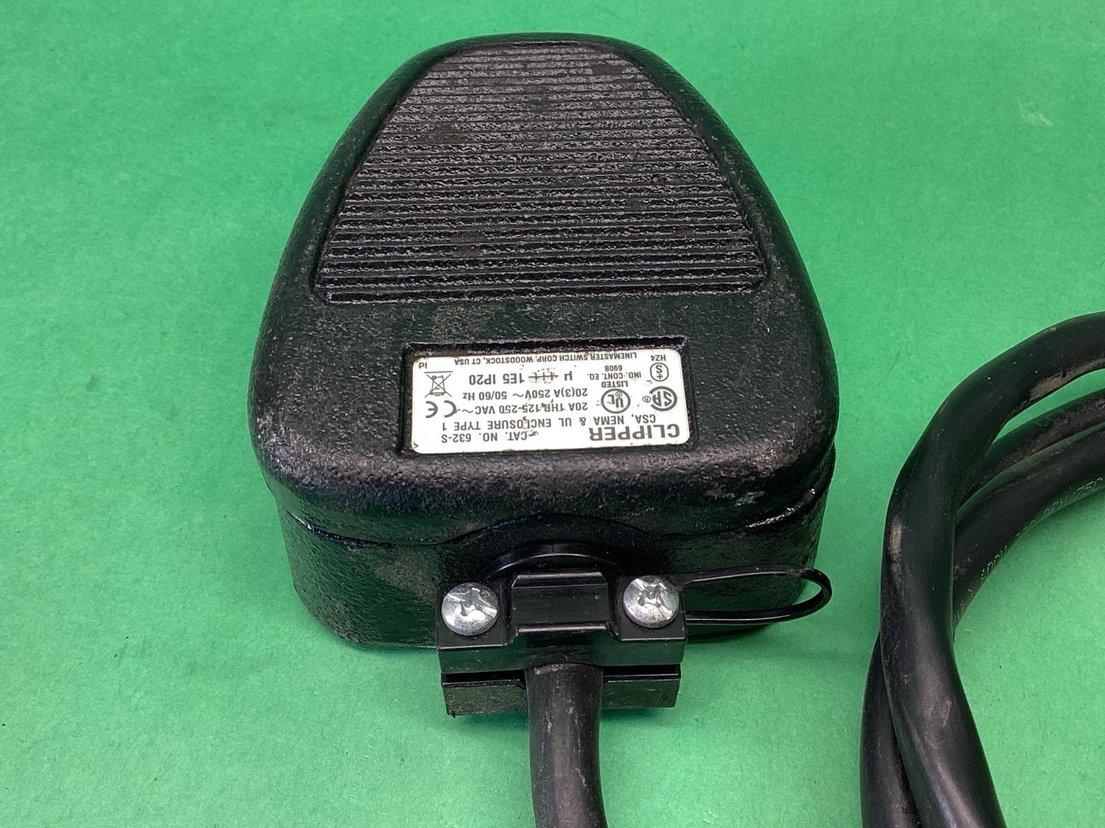 Linemaster Clipper 632-S Foot Operated Switch Normally Open / Closed NO or NC