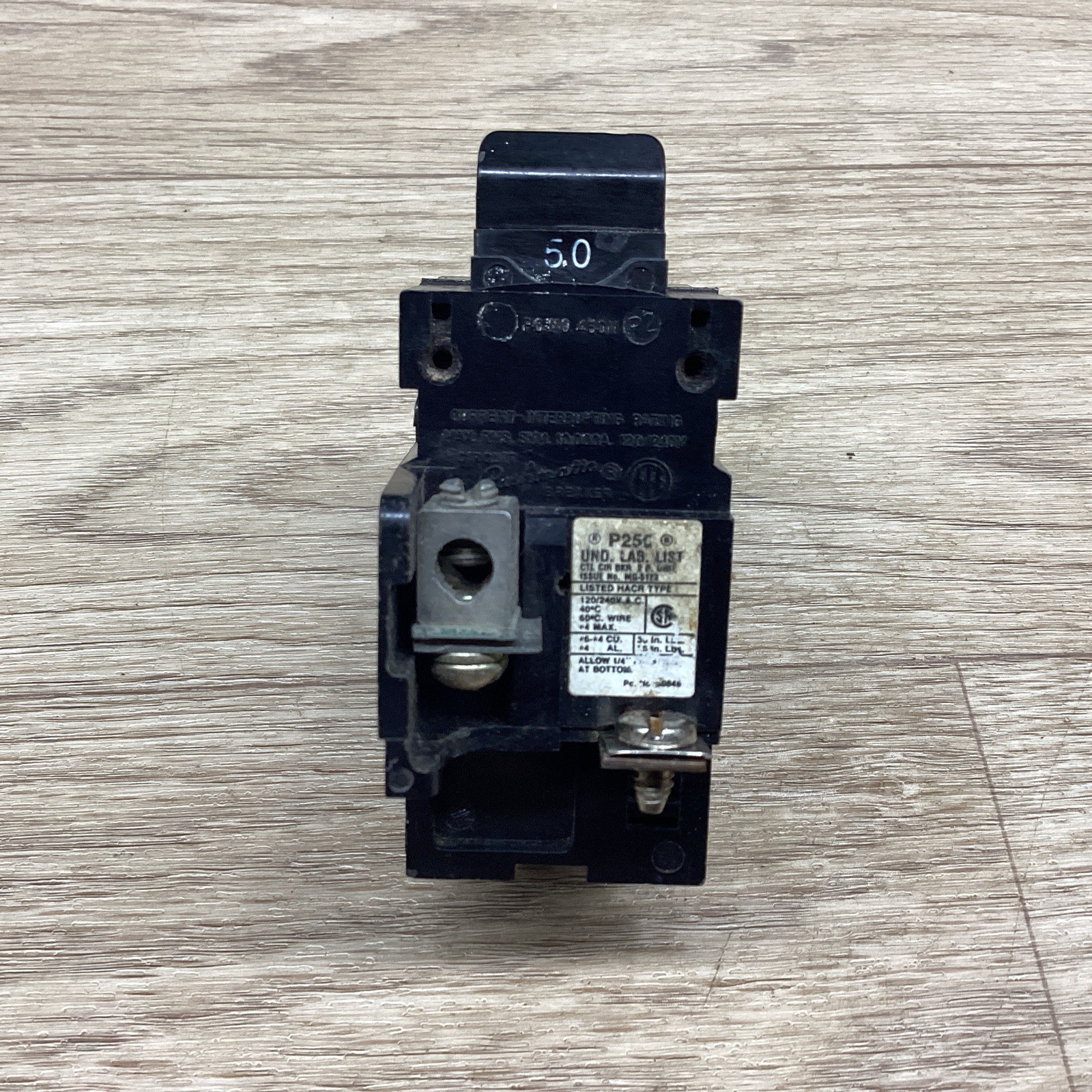 ITE PUSHMATIC P250 46011 50 AMP 1 POLE CIRCUIT BREAKER #804PT158*CO