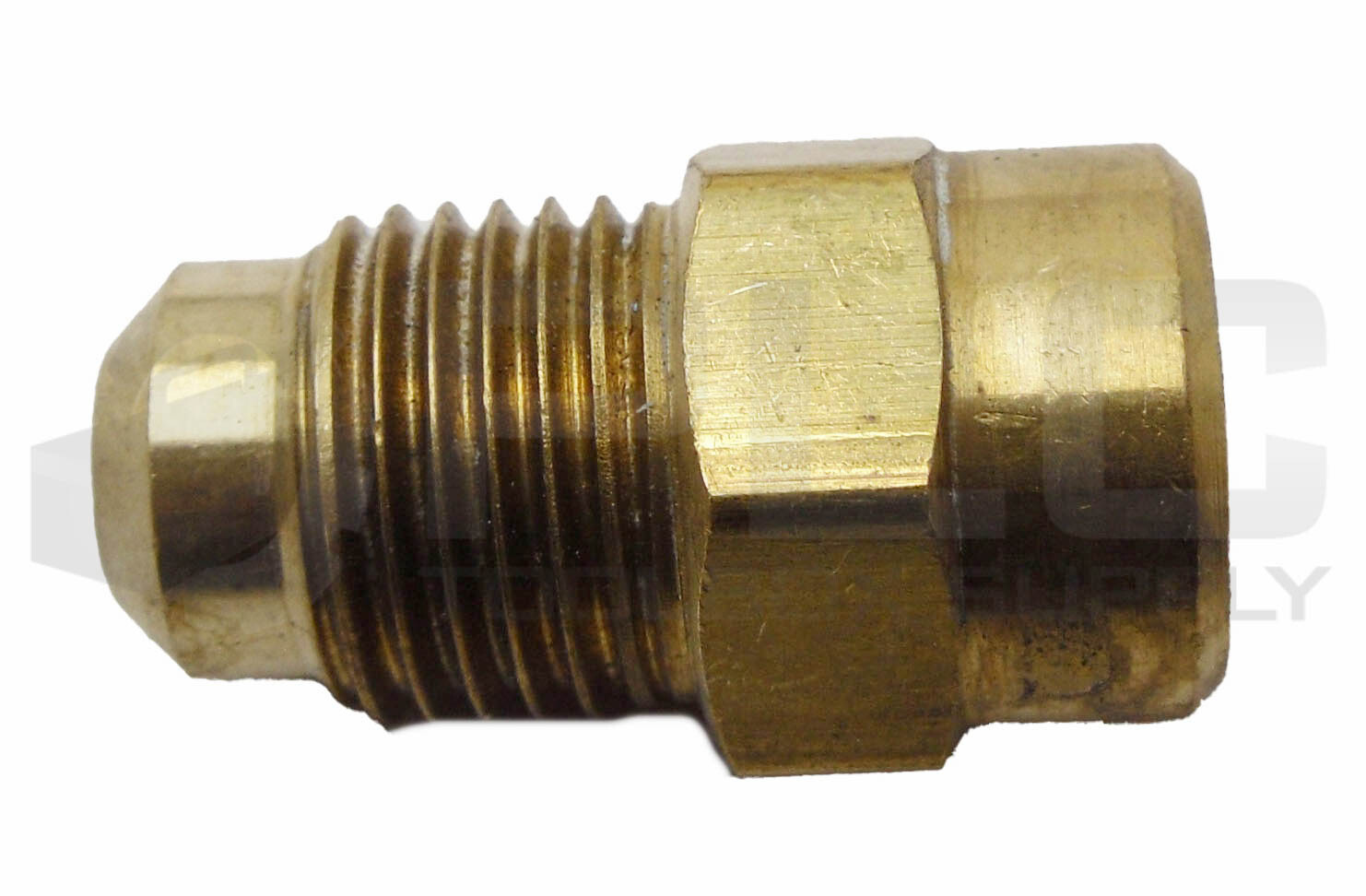 LOT OF 23 NEW PARKER 5/16″ ID X 1/2″ OD MALE FLARE FITTINGS BRASS