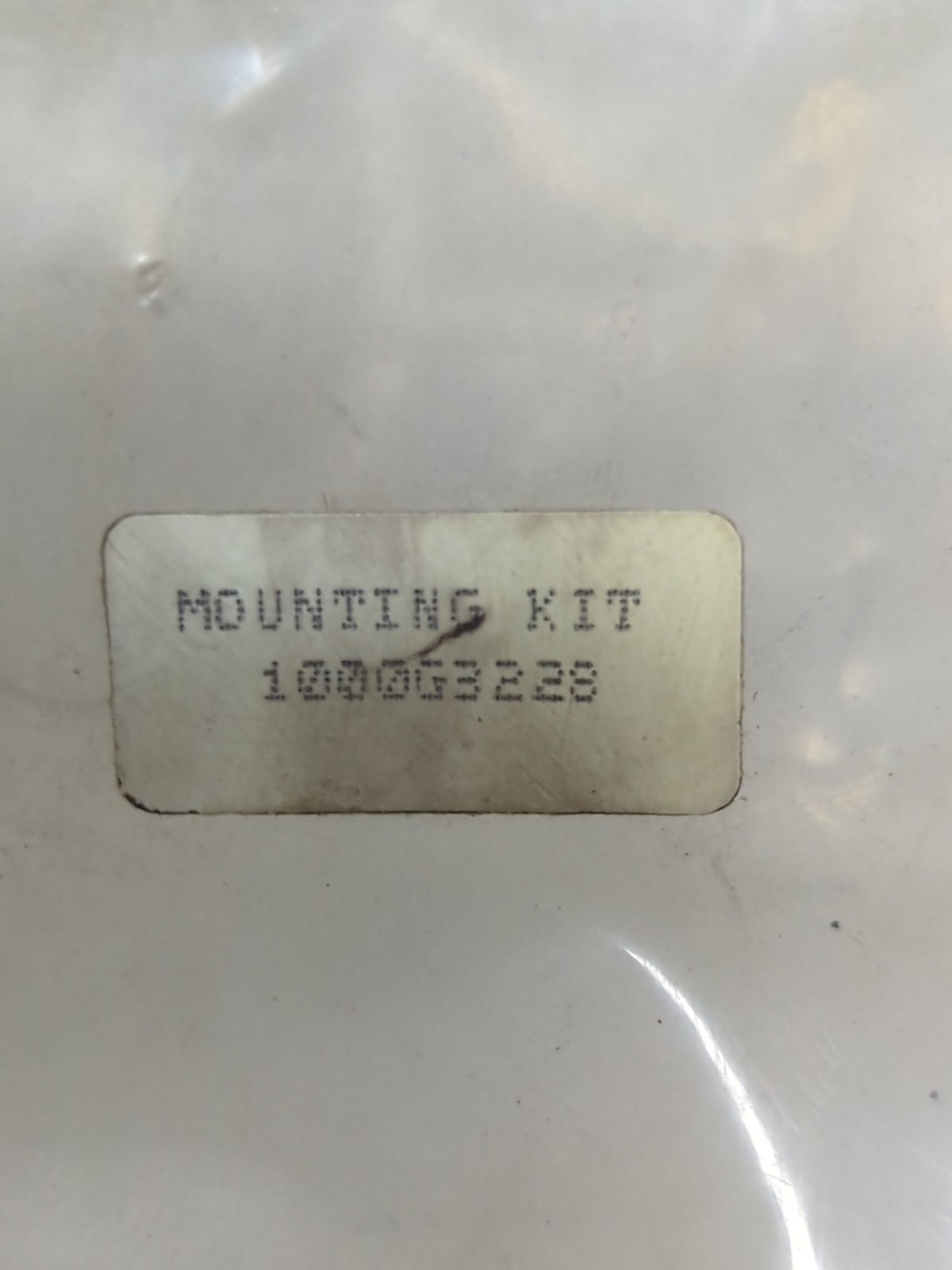 MOUNTING KIT,1000G3228,FOR PANEL,WALL & VERTICAL/HORIZONTAL PIPE MOUNT NOS