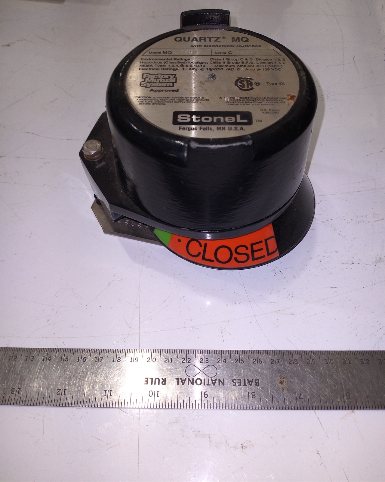 STONEL quartz mq 2VE2B 125/250VAC 0.5AMP 125VDC