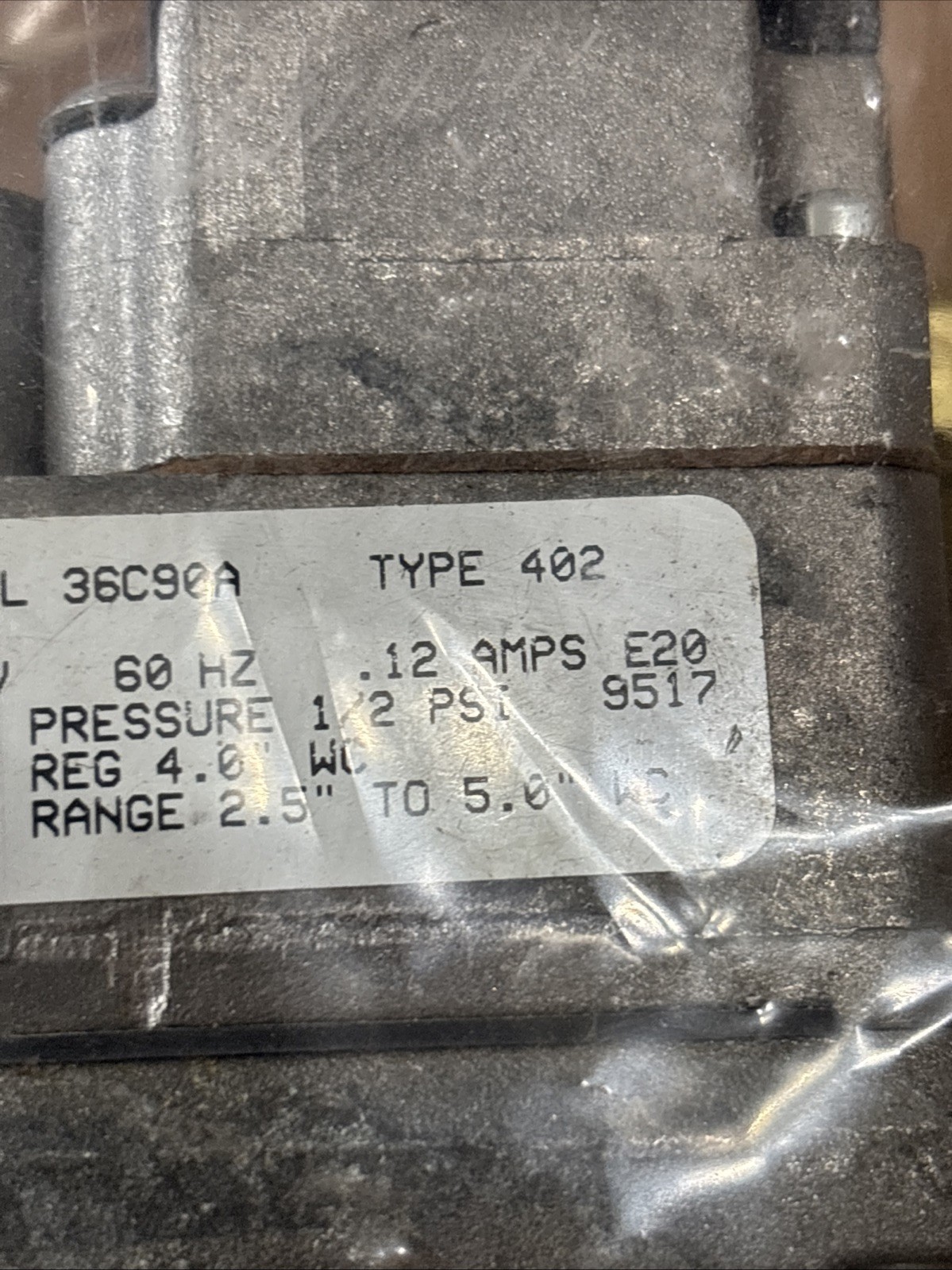 GAS VALVE NAT/LP 3/4 120V 36C90A