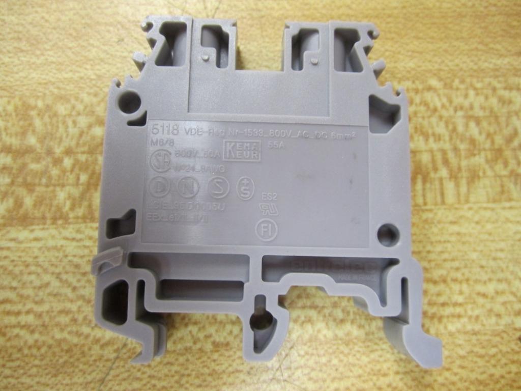ABB Entrelec M6/8 Terminal Block 5118 011511811 (Pack of 18)