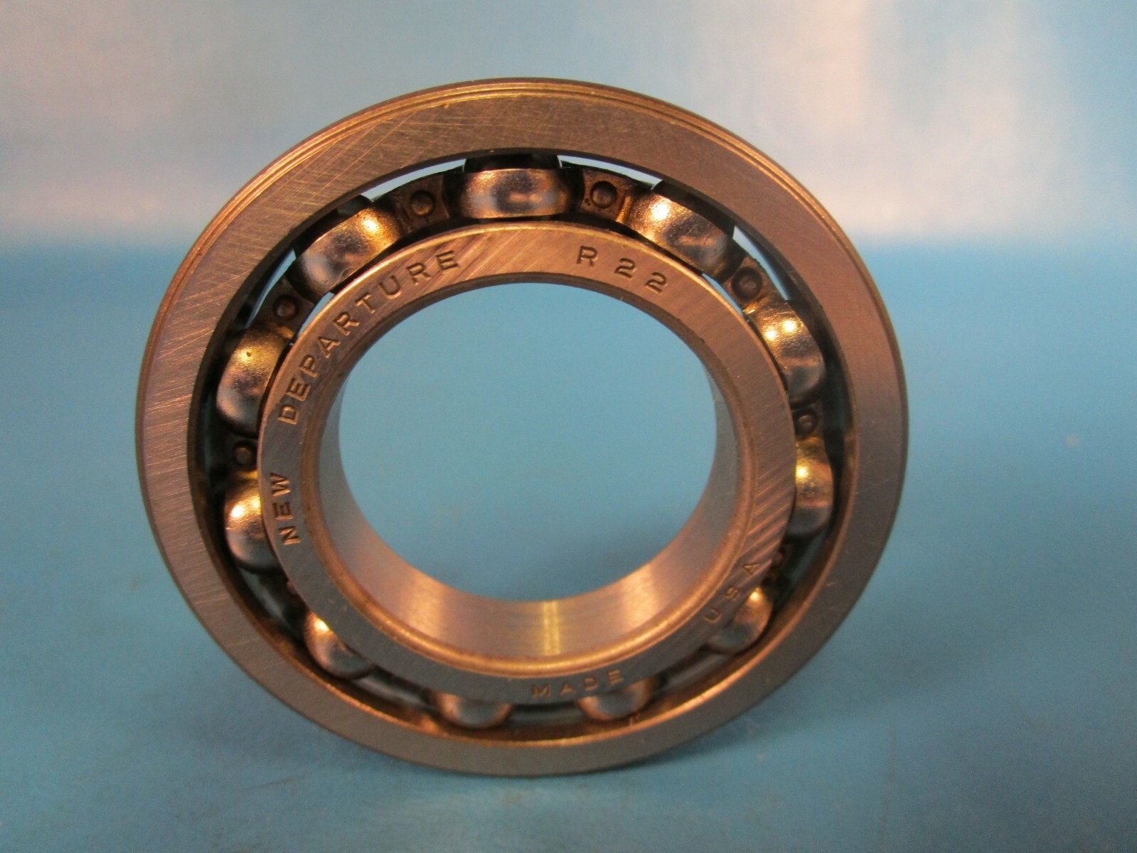 New Departure, NDH, Delco R22 Radial Ball Bearing, 1.3750 in ID, 2.5000 in OD
