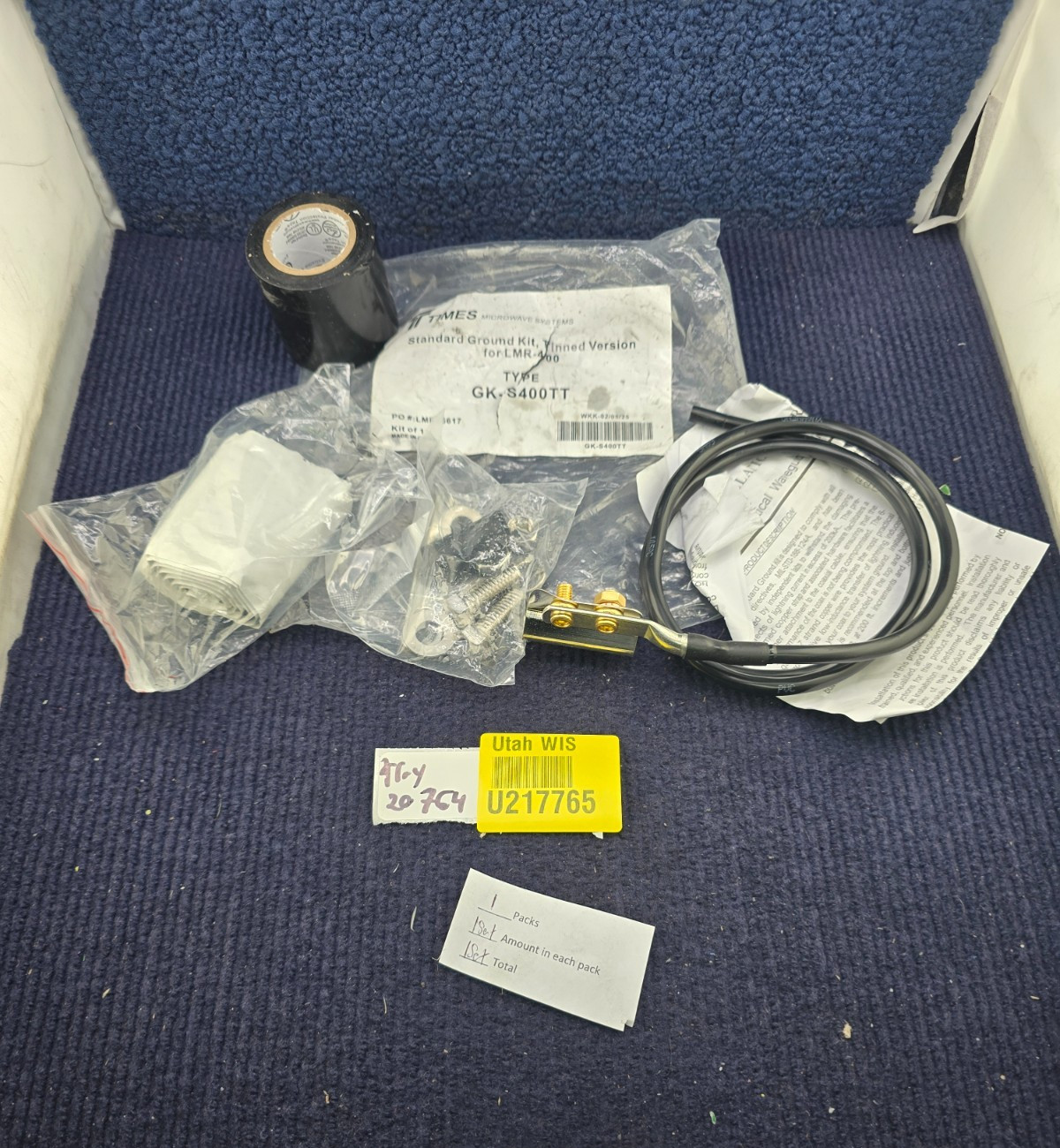 Times Microwave Systems GK-S400TT Standard Tinned Grounding Assembly For LMR-400