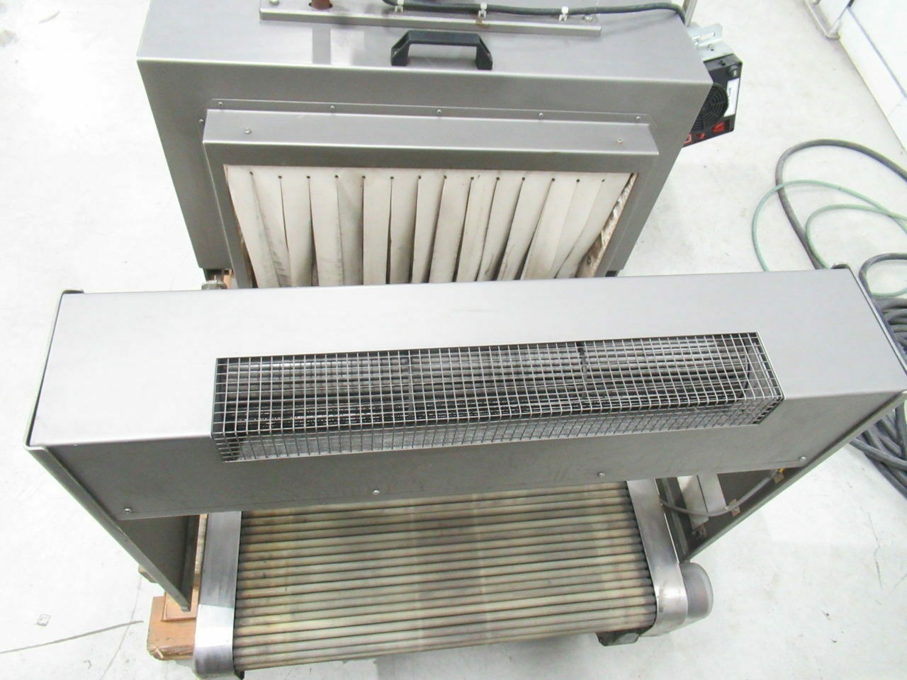 Heating Tunnel W/2 Lester Heating Gun W Conveyor DIM  66LX39WX34H