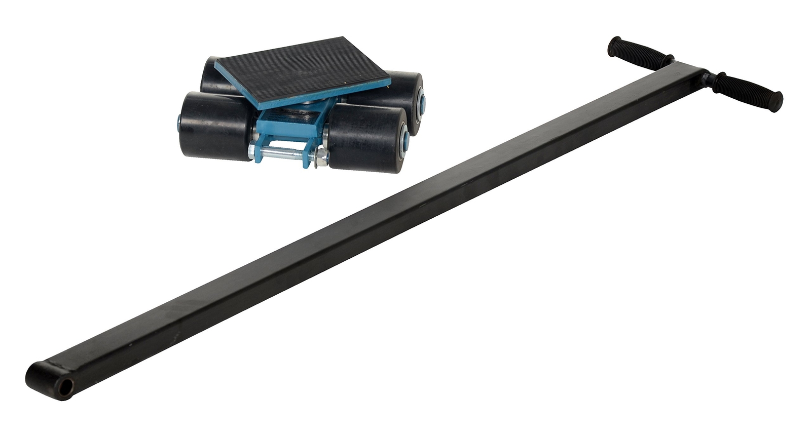 Vestil SSKT-3 Steerable Machinery Skate with 4 Nylon Roller Steel 11-1/2″ Length