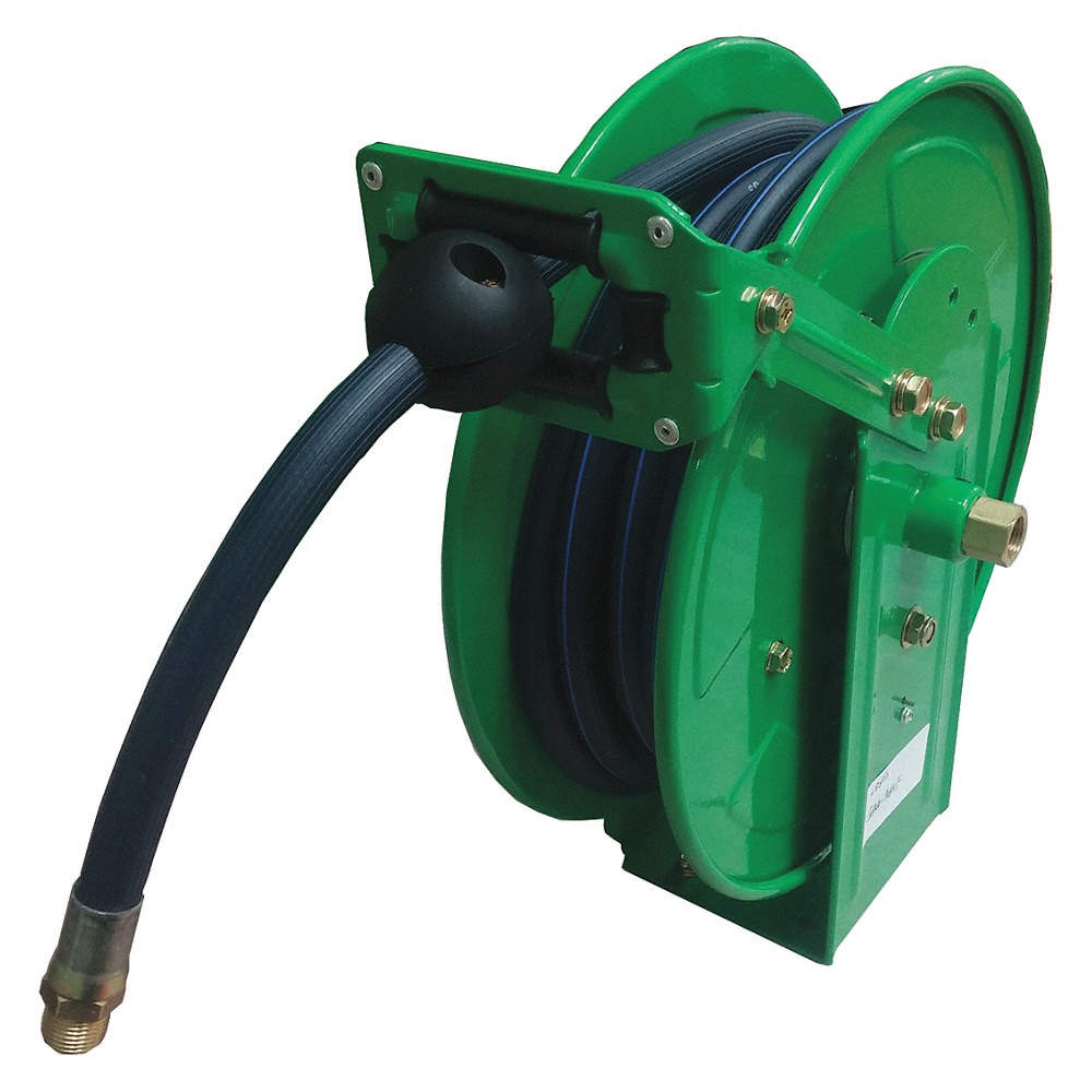 SPEEDAIRE 45UZ36 Spring Return Hose Reel,1/4″ MNPT,35 ft 45UZ36