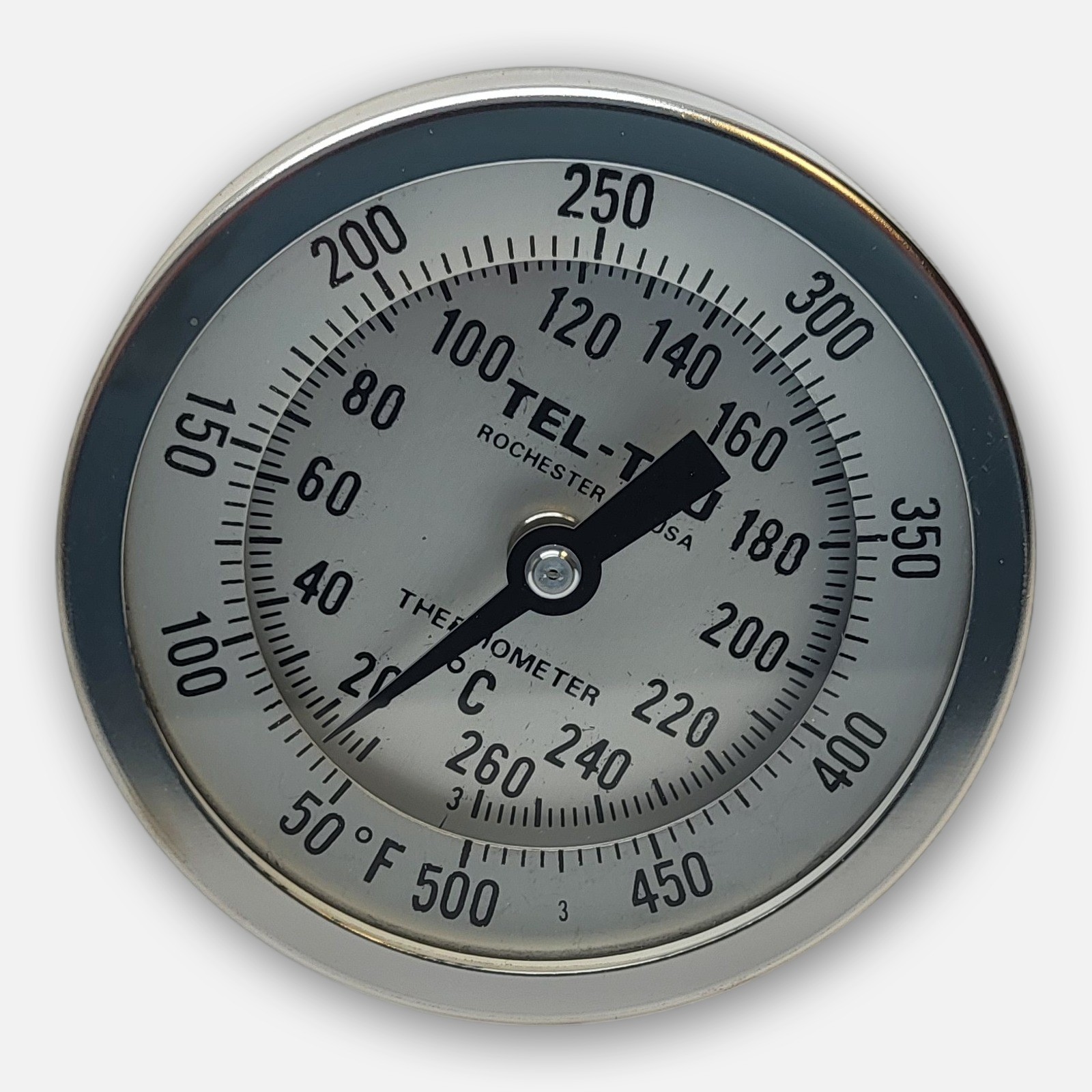 NEW TEL-TRU GT300R THERMOMETER 5-500DEG F 4″ STEM 1/2″ NPT *READ*