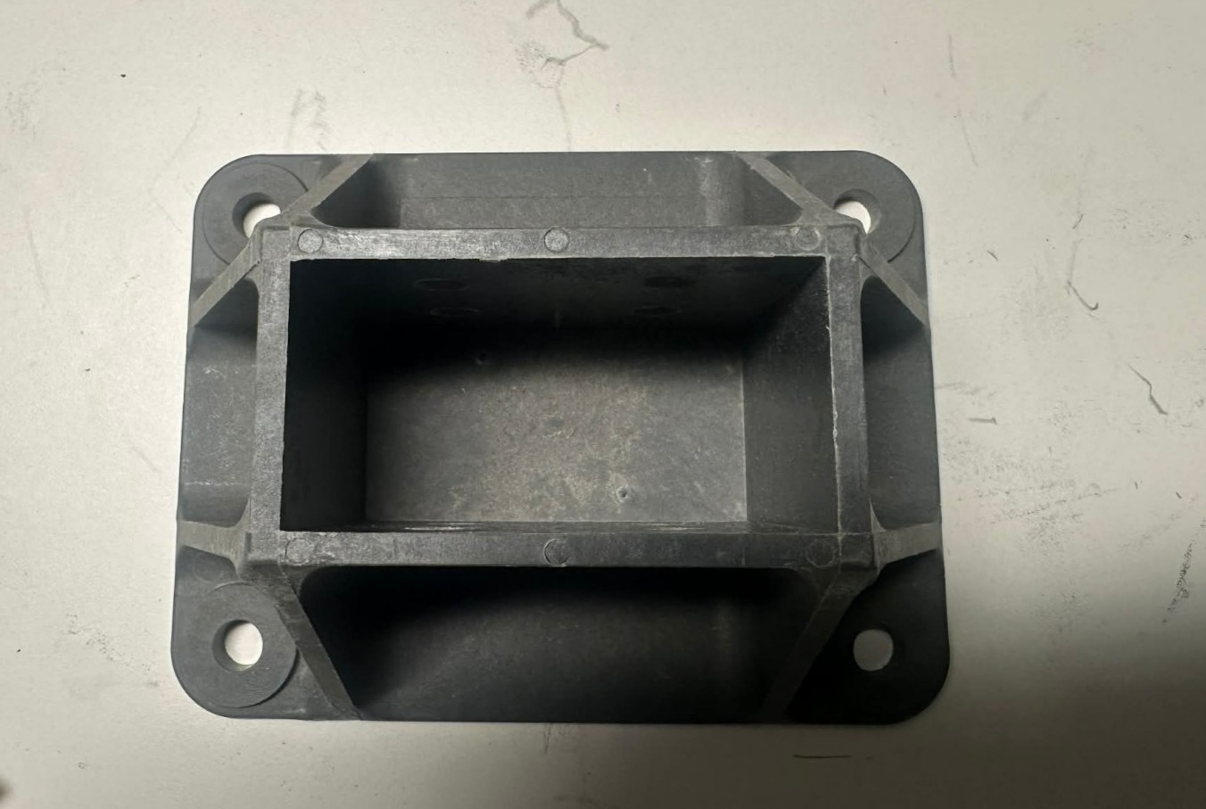 UNISTRUT POST BASE DOUBLE CHANNEL FIBERGLASS B-LINE EATON , 4 HOLE SQ 3-1/2″