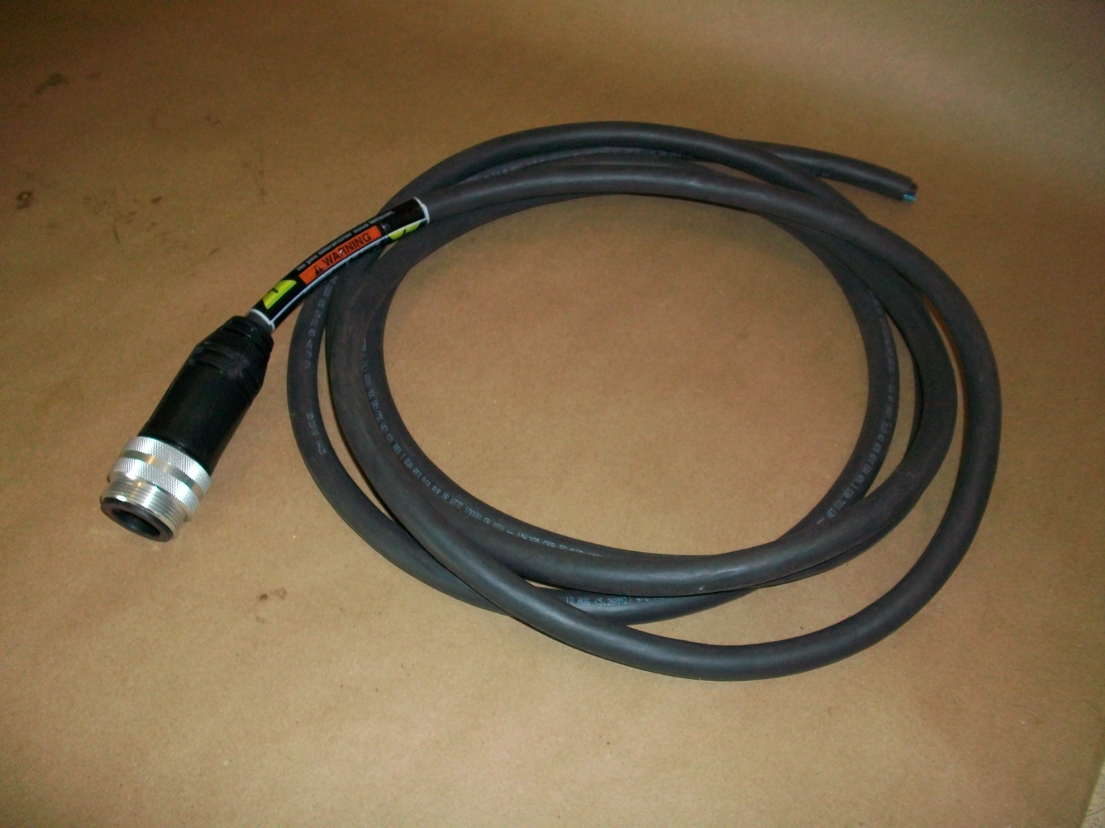 Lumberg Automation Molded Power Cord 10awg 4 conductor 12′ TC-ER THHN / THWN