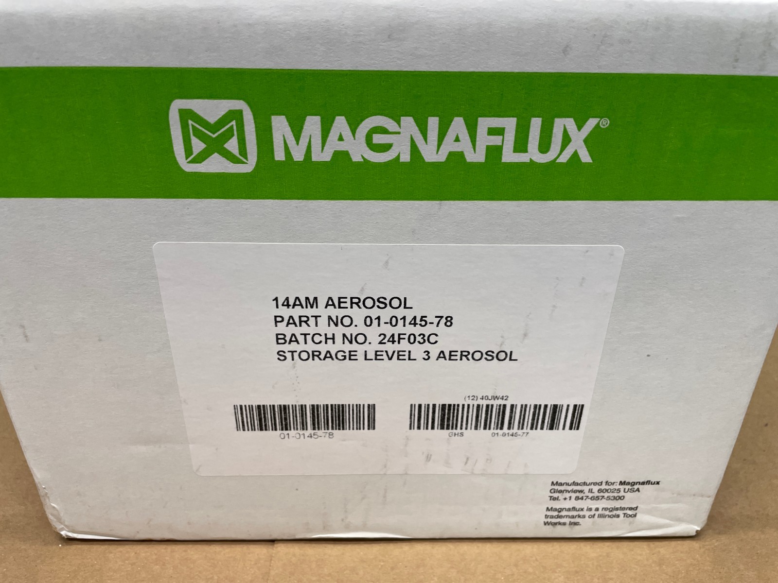 Magnaflux 14AM Oil-Based Fluorescent Magnetic Particle Suspension Case Of 12